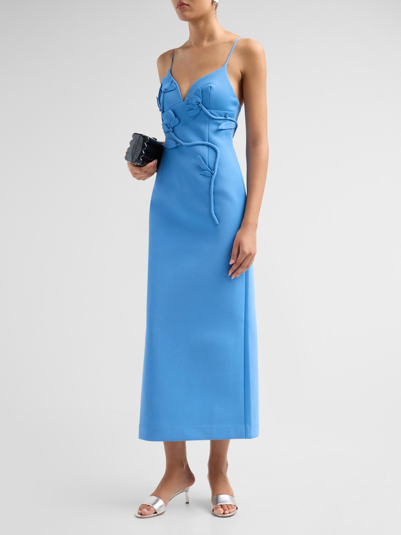 Women's Northwick Floral Applique Midi Dress - Blue 4