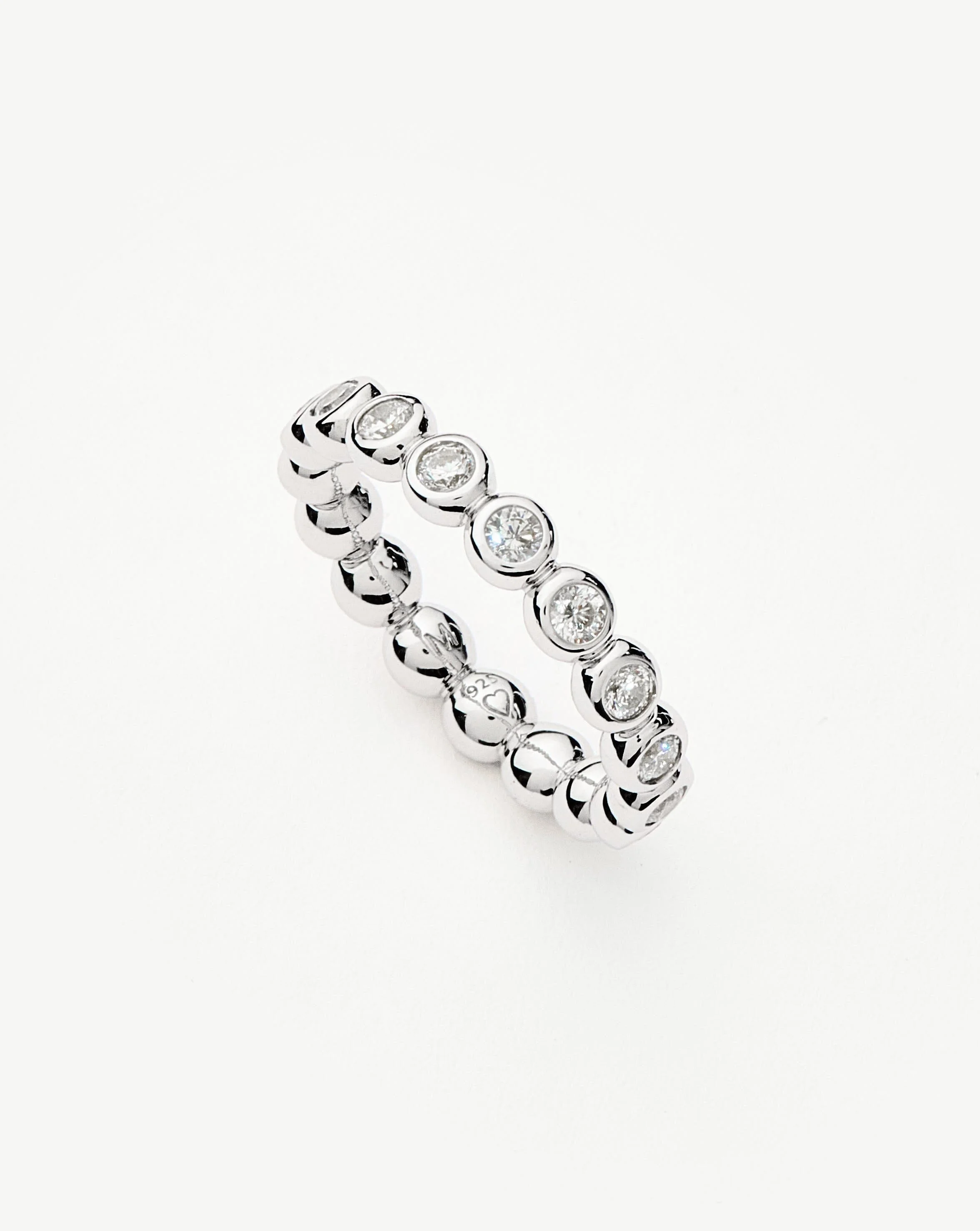 Tennis Eternity Stacking Ring - 1