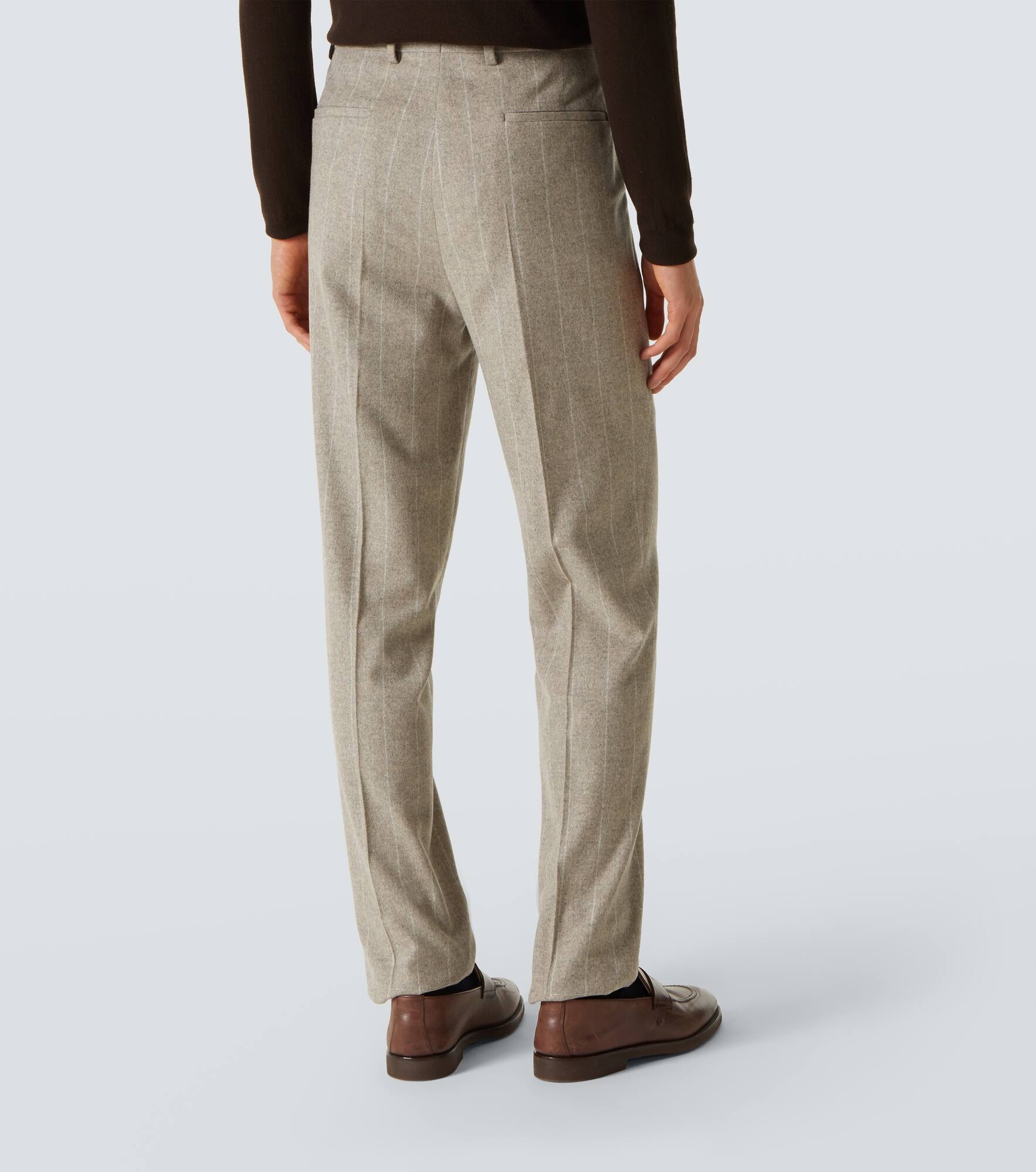 Striped wool and cashmere suit - 6