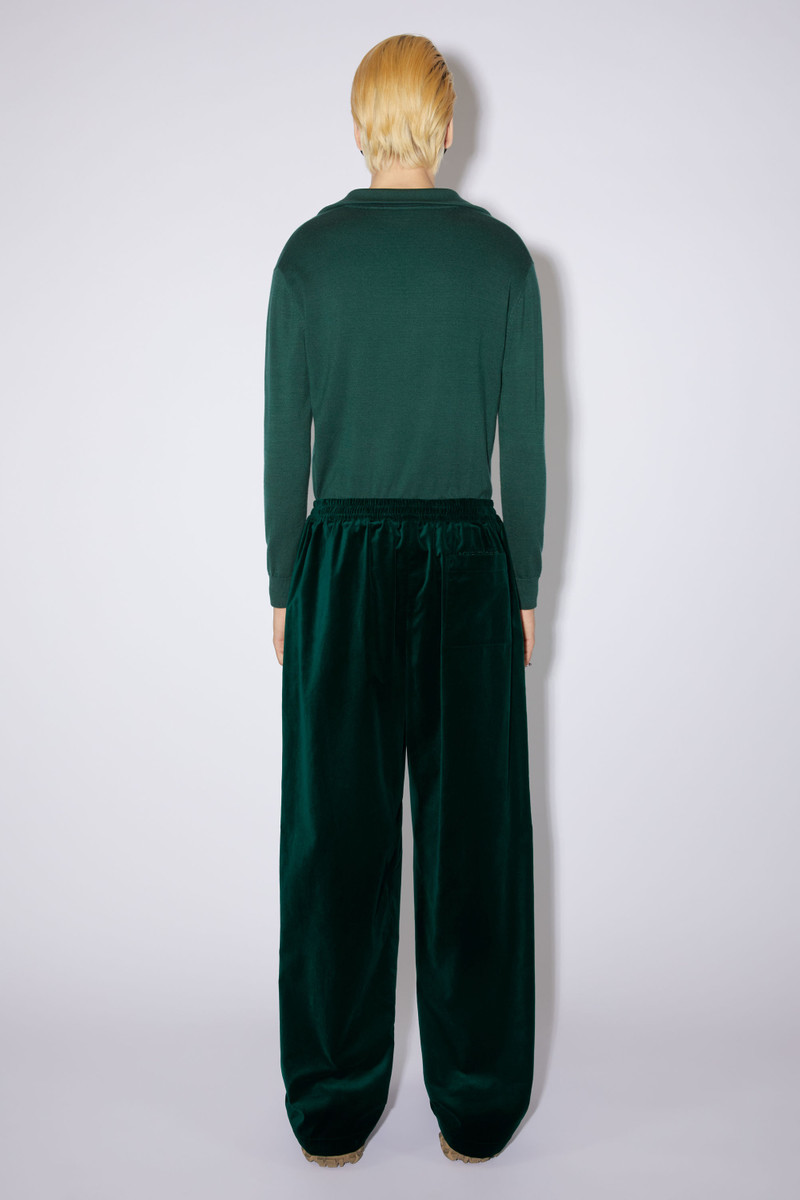 Velvet trousers - Dark green 3