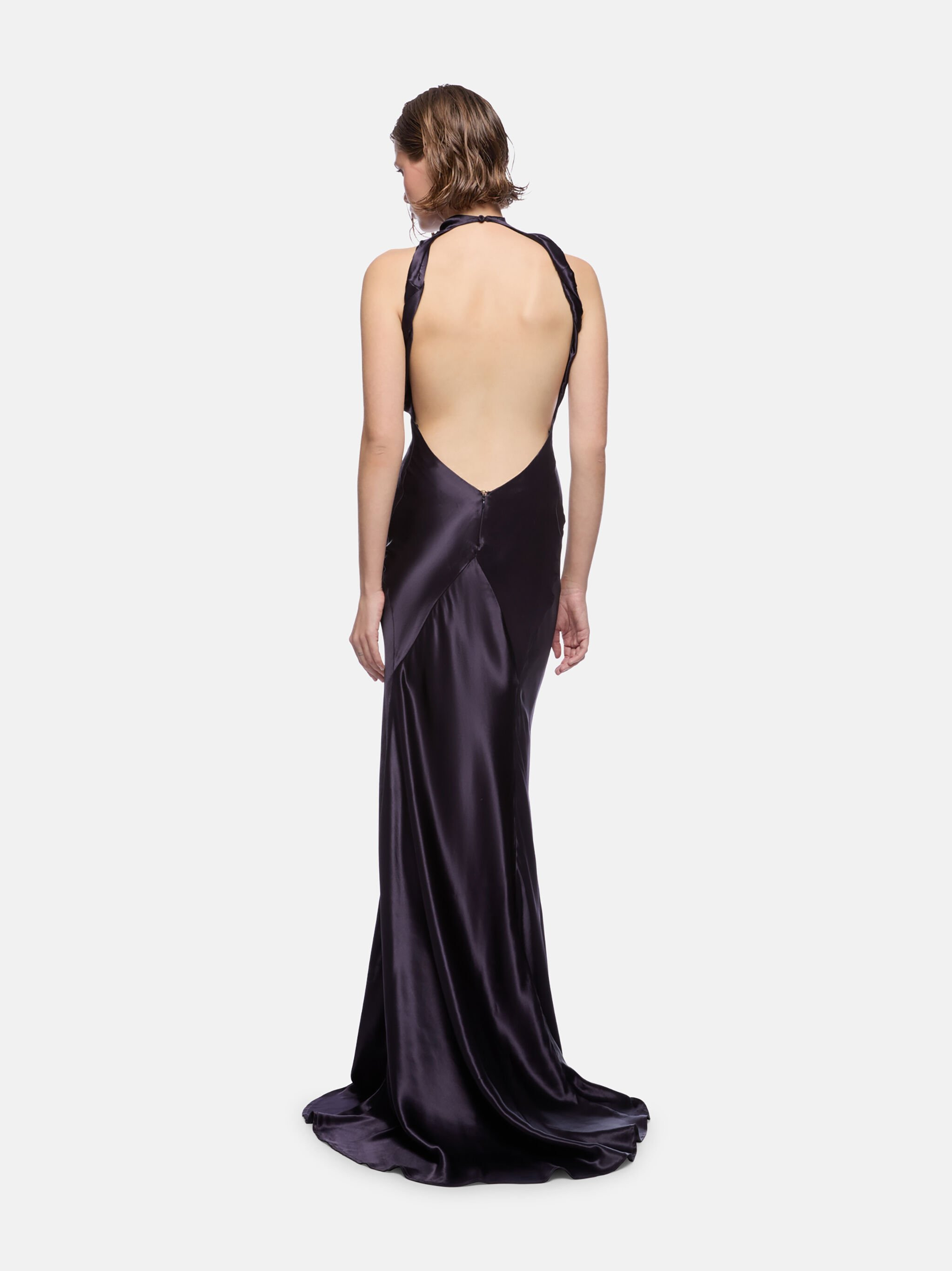 PURPLE LONG DRESS - 3