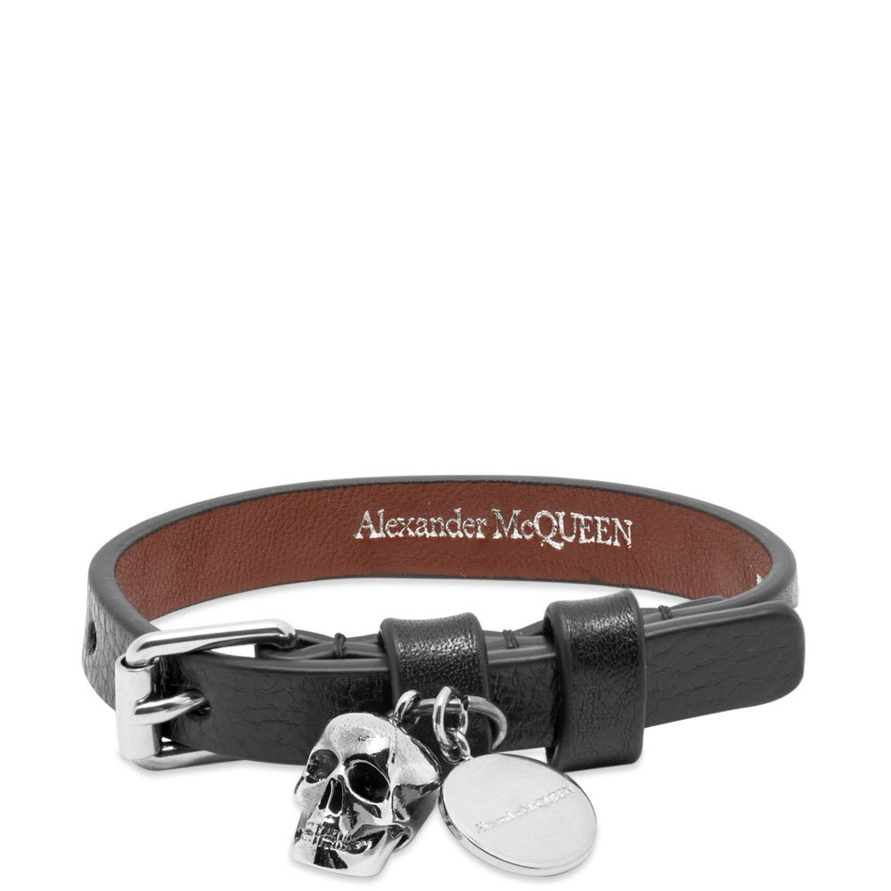 Alexander McQueen Stud Single Wrap Skull Bracelet - 1