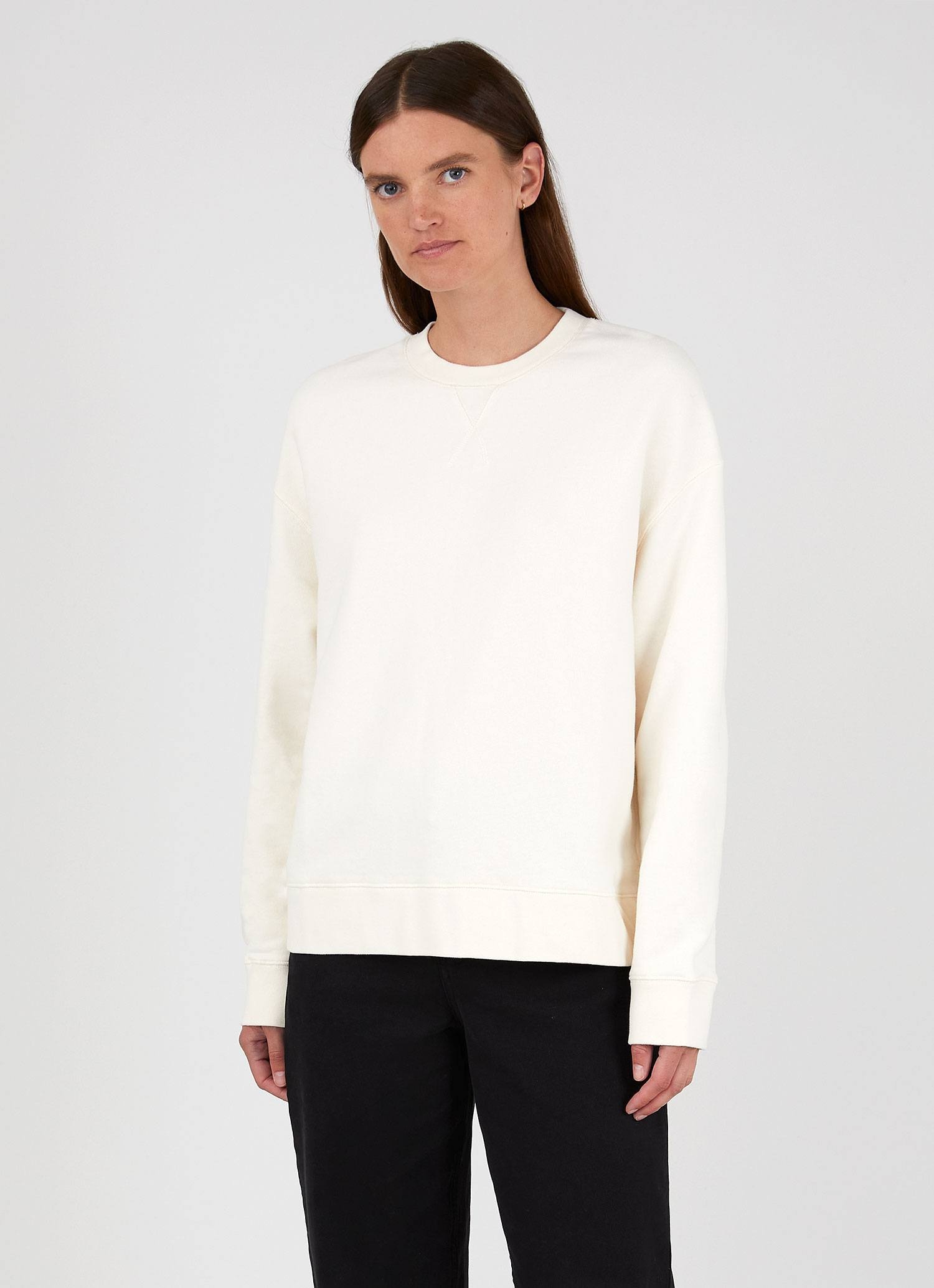 Relaxed Loopback Sweatshirt - 1