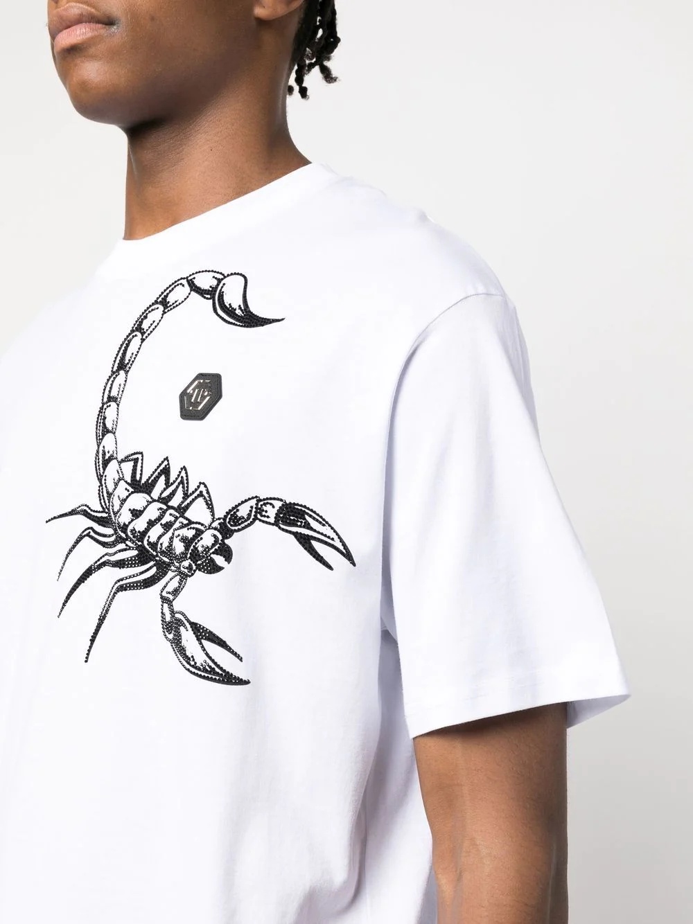 Scorpion-print short-sleeve T-shirt - 5