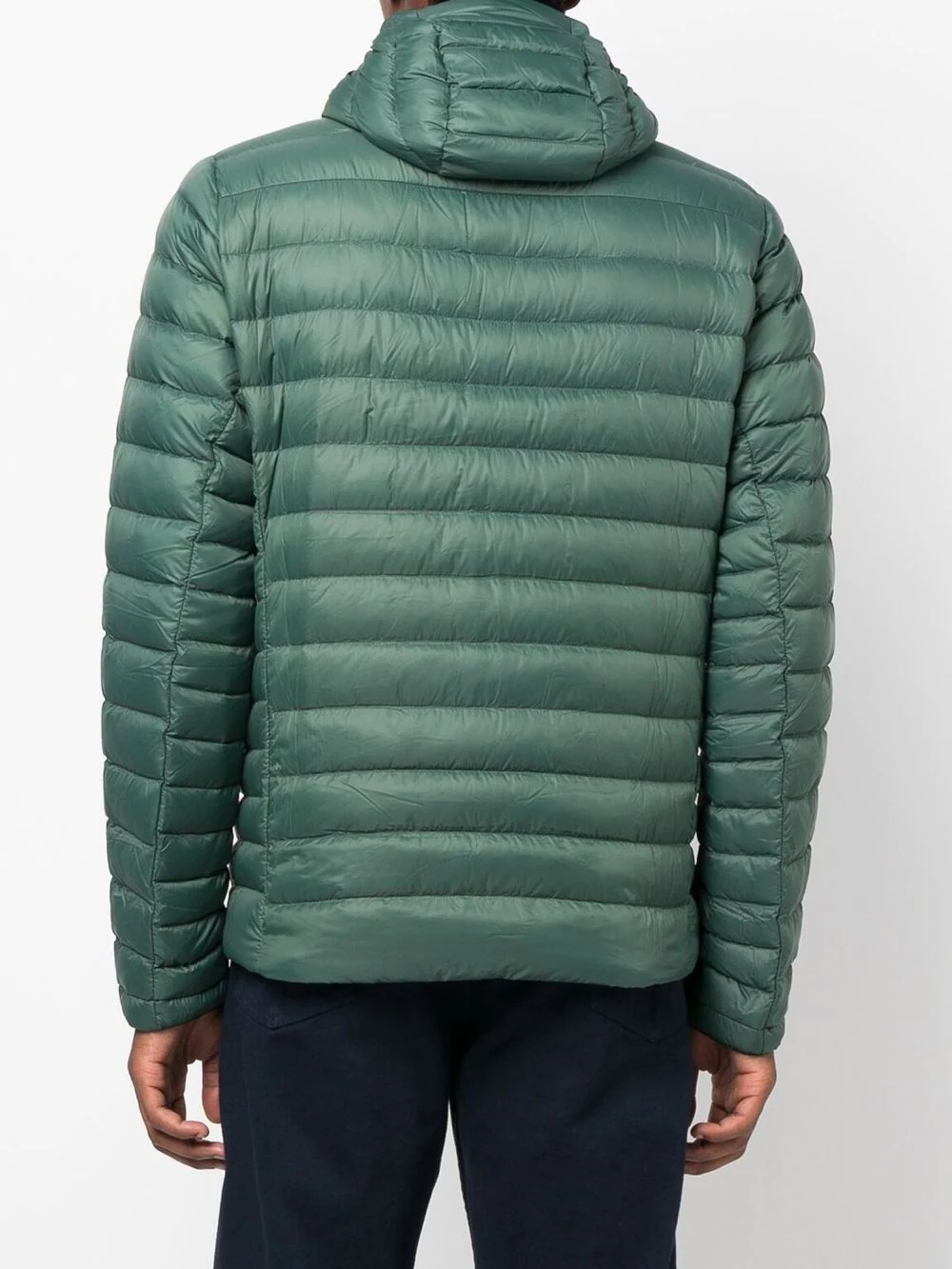 logo-patch padded down jacket - 4