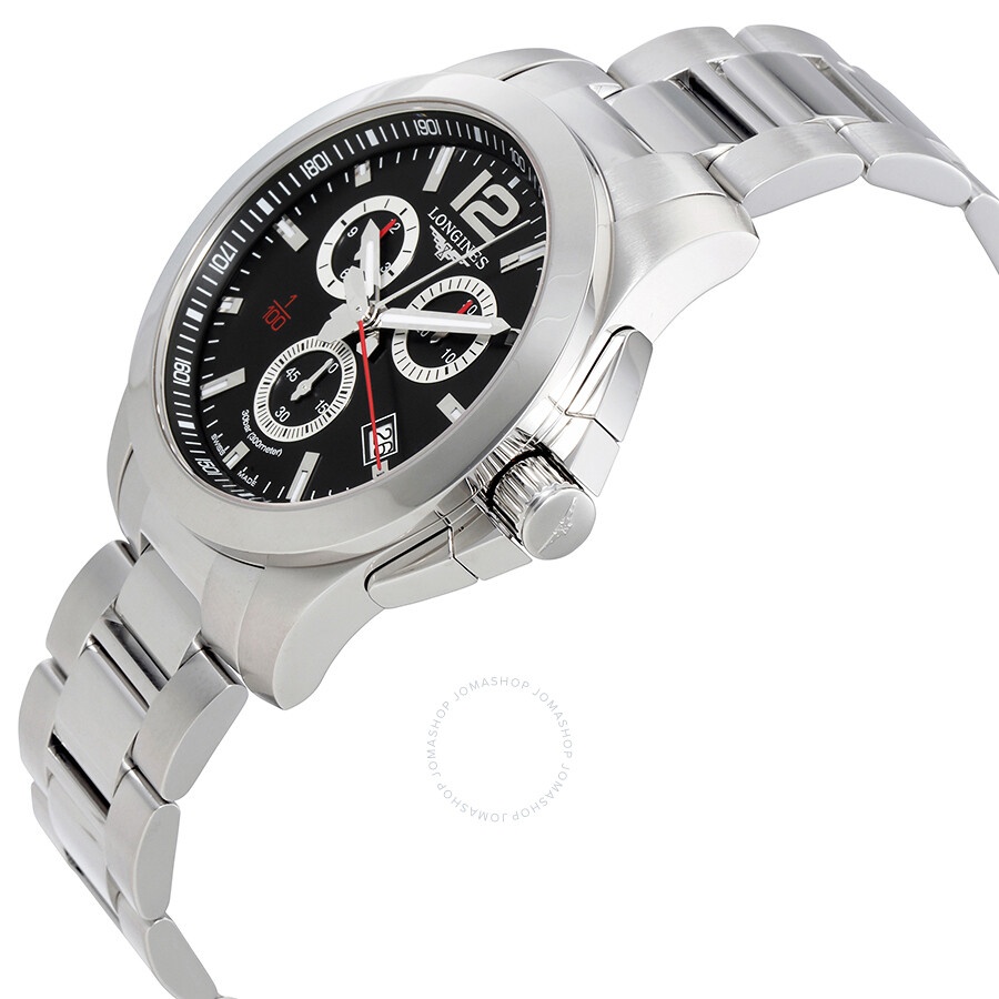 Longines Conquest Chronograph Black Dial Men's Watch L38004566 - 2