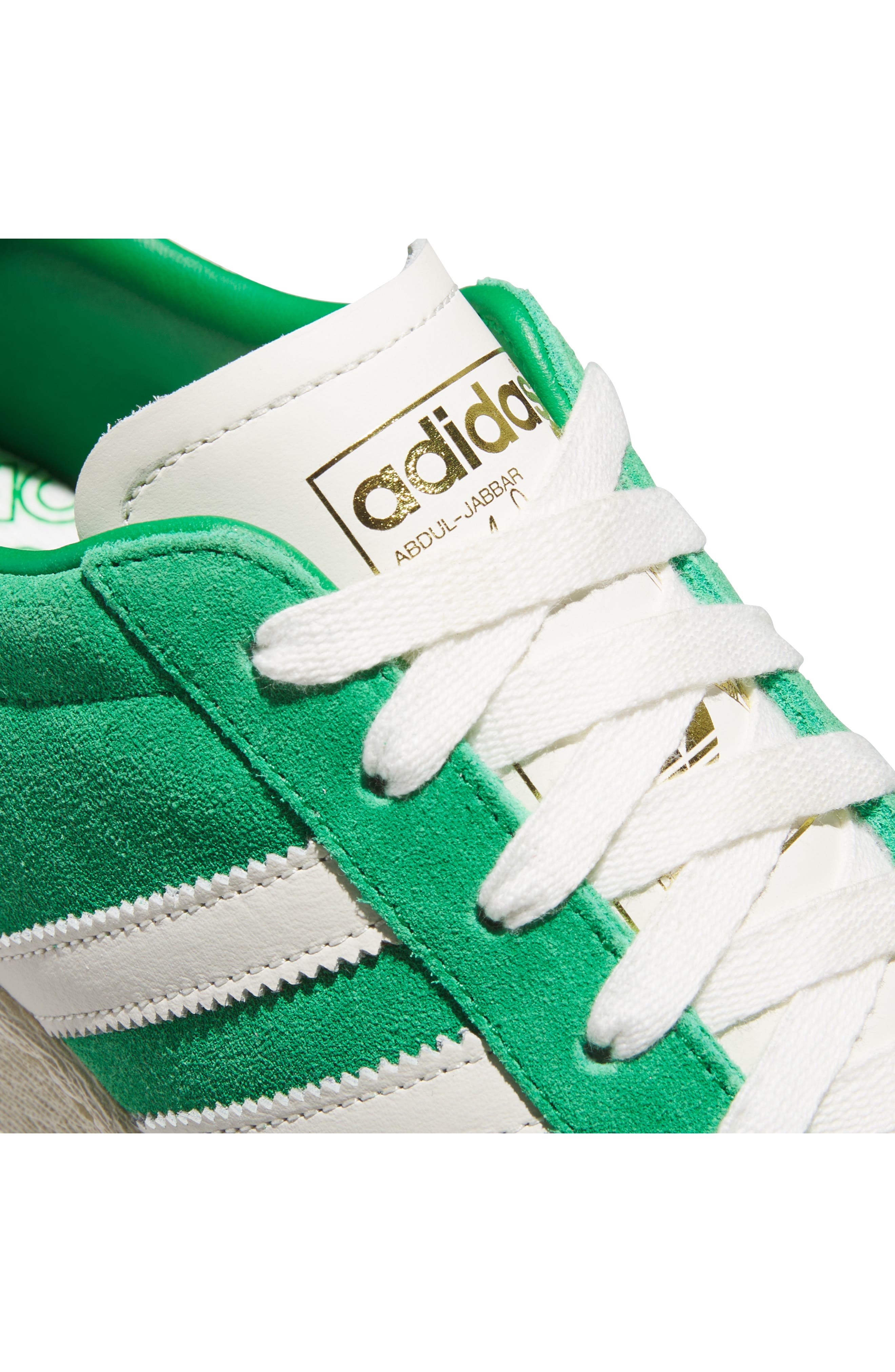 adidas Gender Inclusive Jabbar Low Sneaker in Green/Cream White/Gold at Nordstrom - 8