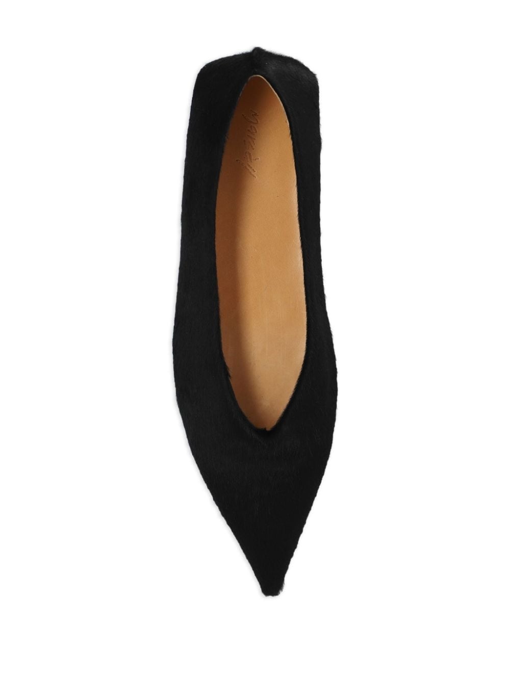 Ago pointed-toe leather ballerinas - 3