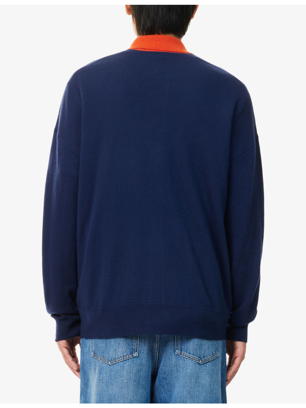 Polo-Collar Relaxed-Fit Wool Cardigan - 4