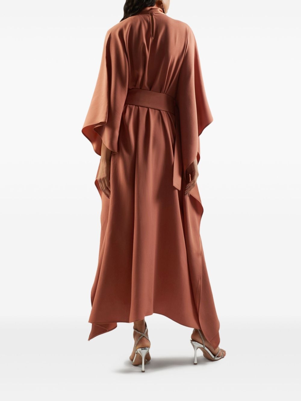 belted batwing maxi dress - 3