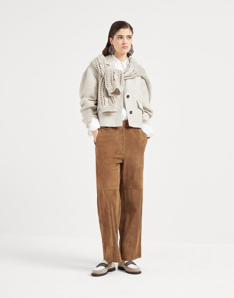 Jute and cotton cable & mesh sweater 5