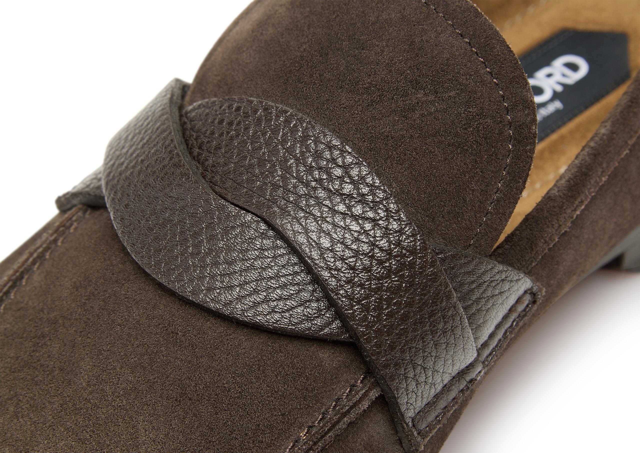 SUEDE SEAN TWISTED BAND LOAFER - 5