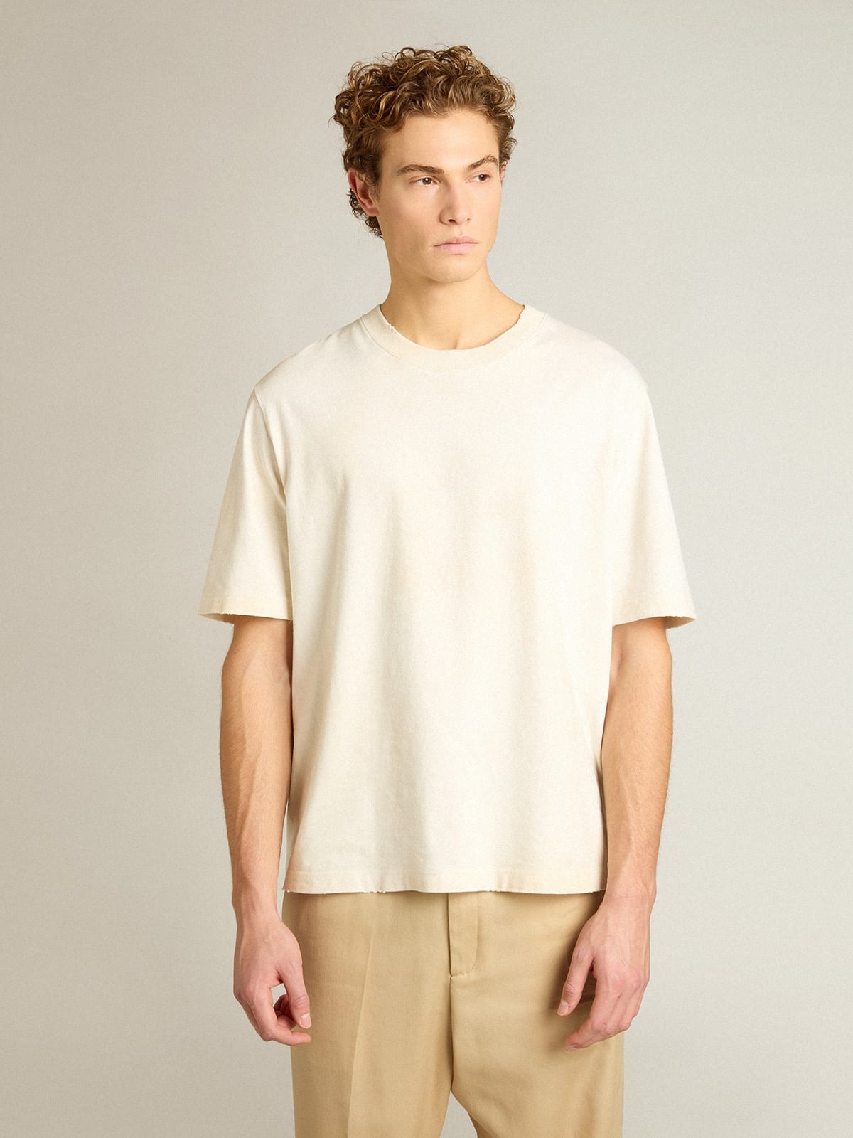 Aged white CNY T-shirt - 2