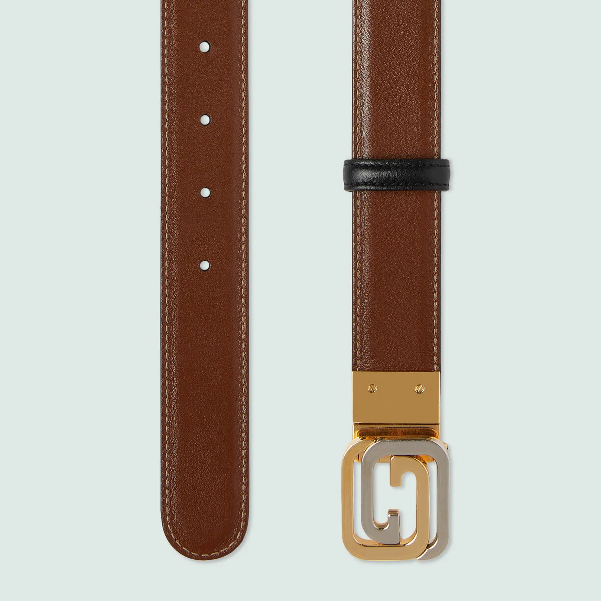 Reversible belt with squared Interlocking G - 7