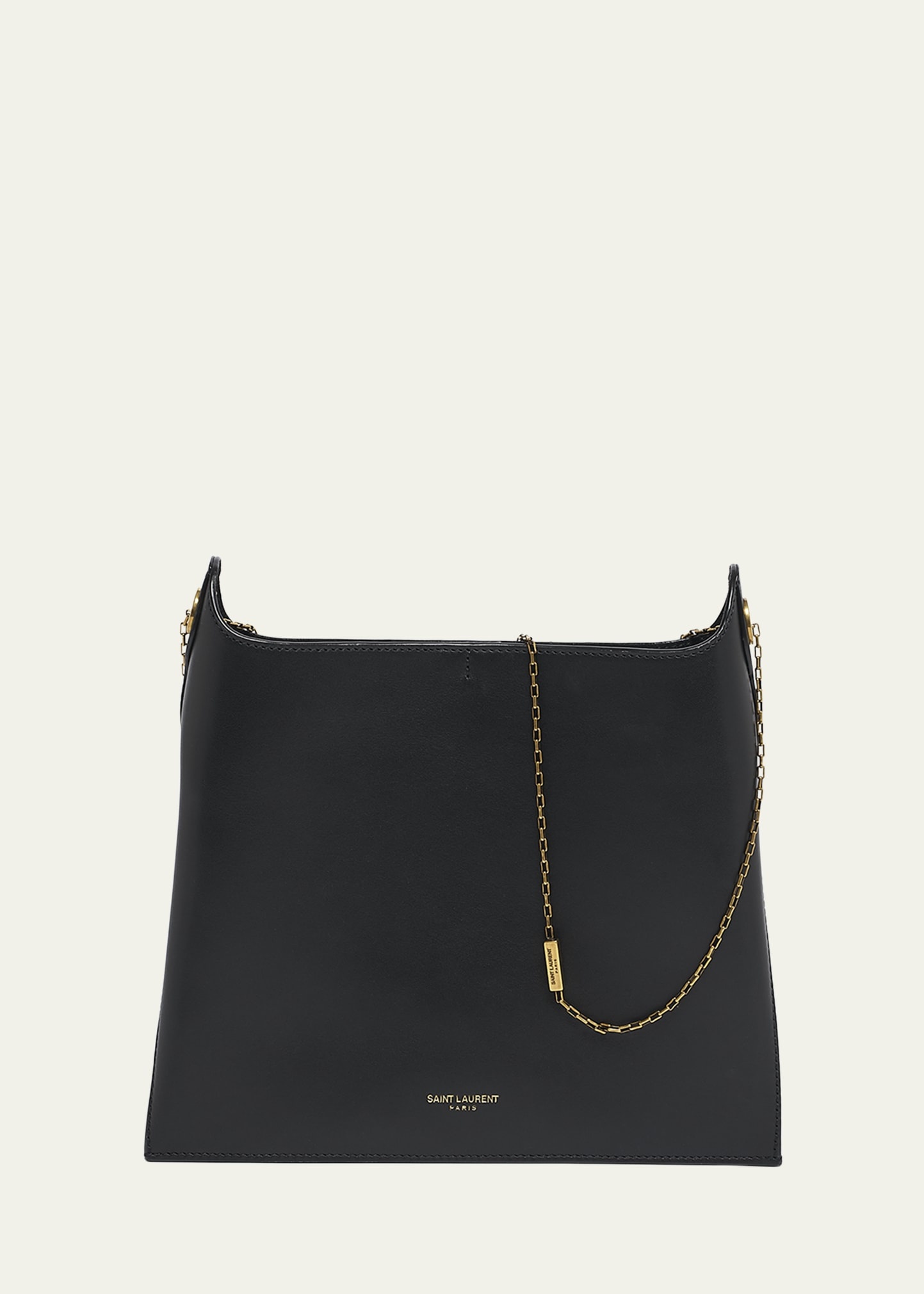 SAINT LAURENT Liane Calfskin Leather Chain Shoulder Bag