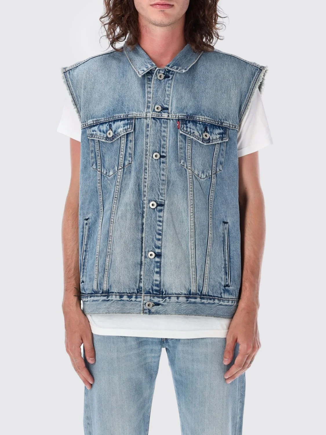 Levi's sleeveless denim vest - 1