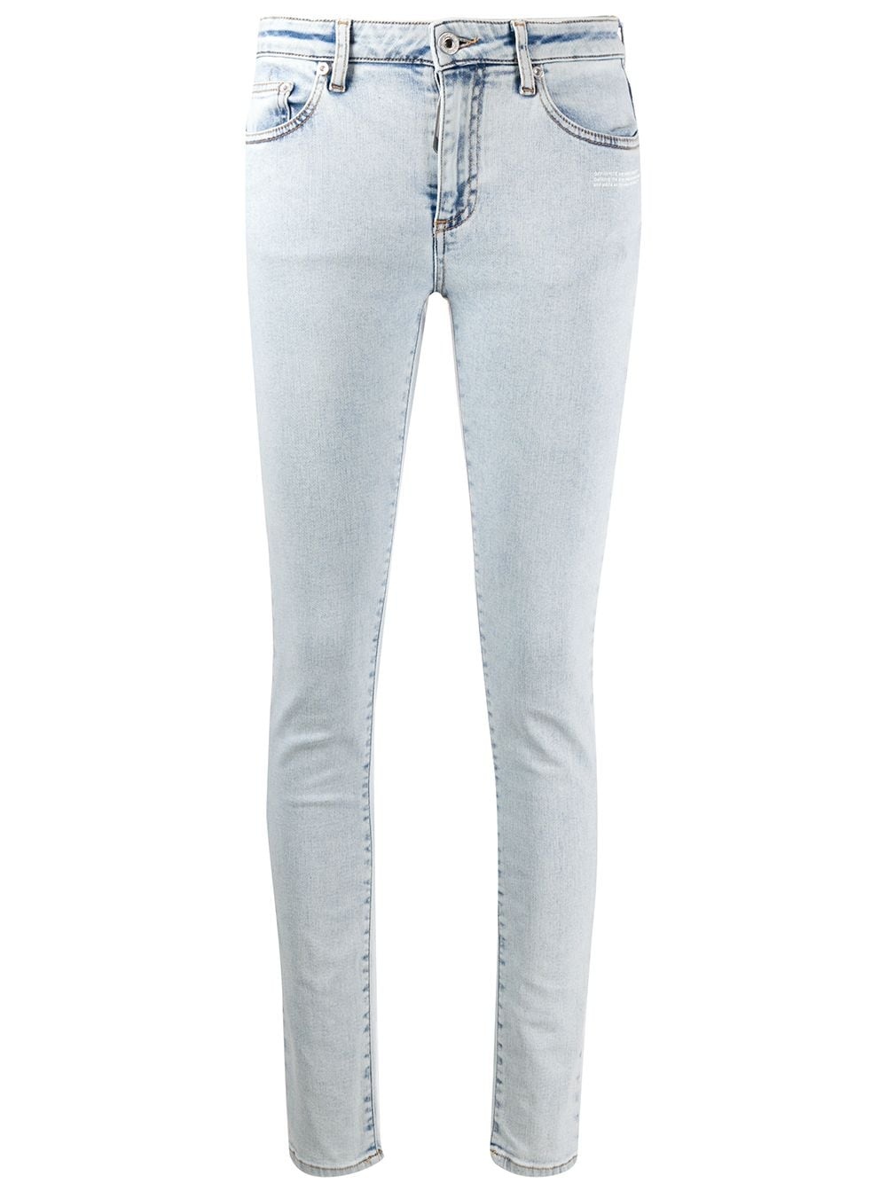 logo-print skinny jeans - 1