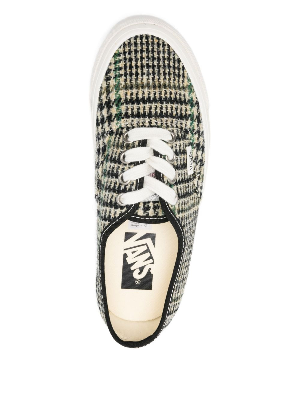 check tweed sneakers - 4