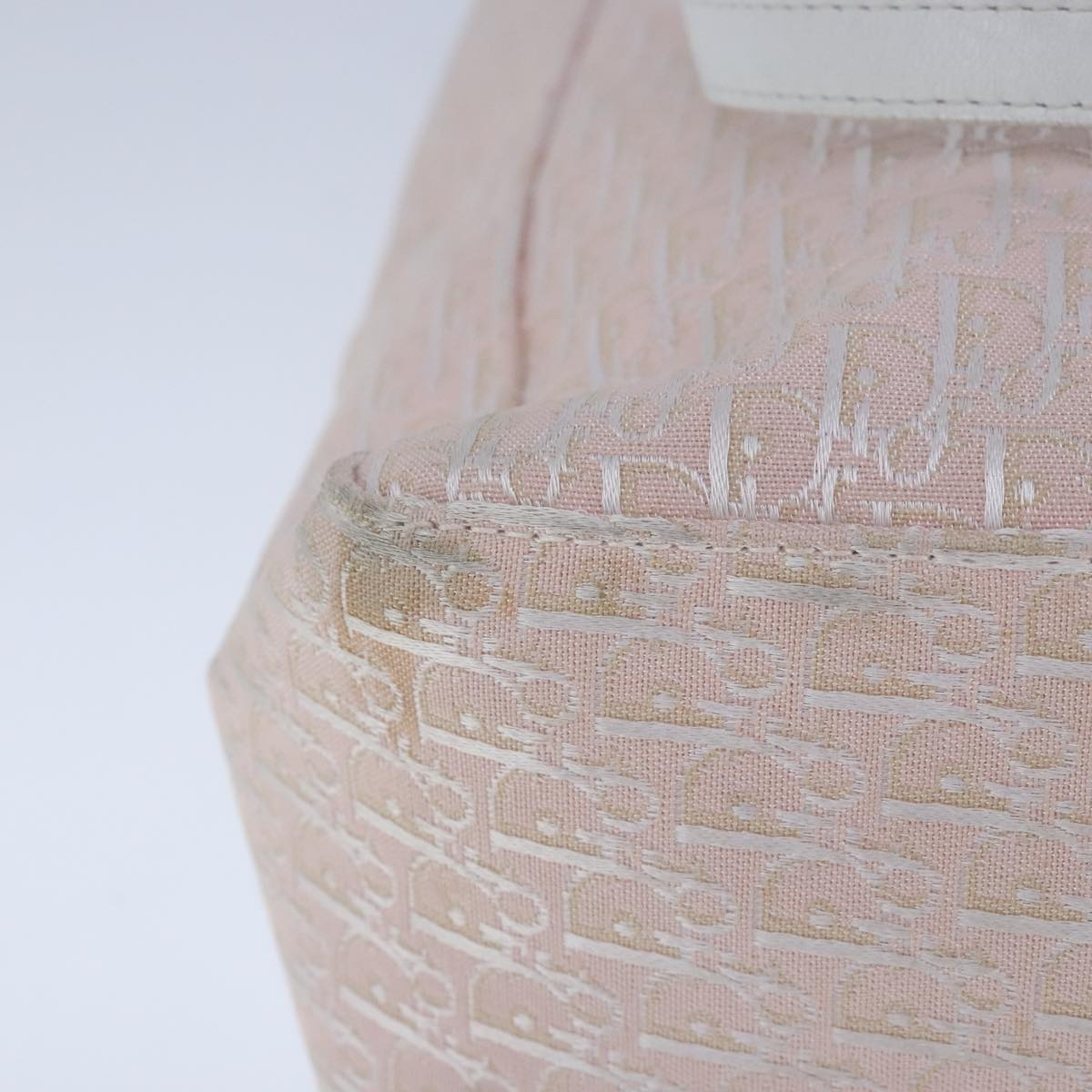 DIOR Trotter Canvas Tote Bag Pink Silver - 12