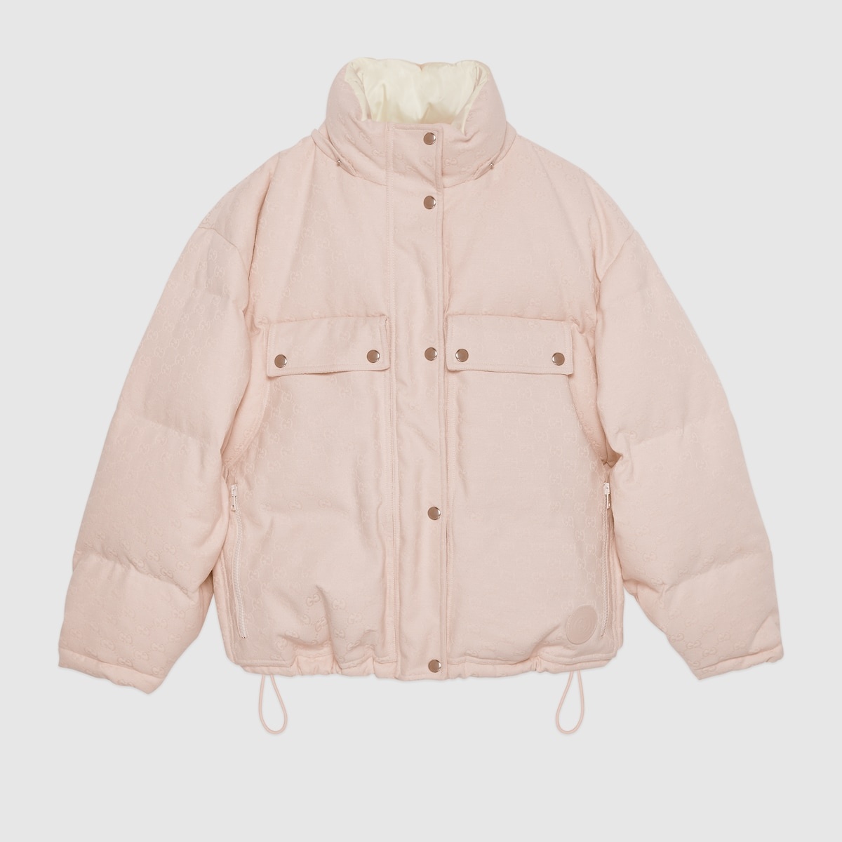 GG cotton canvas puffer jacket - 4