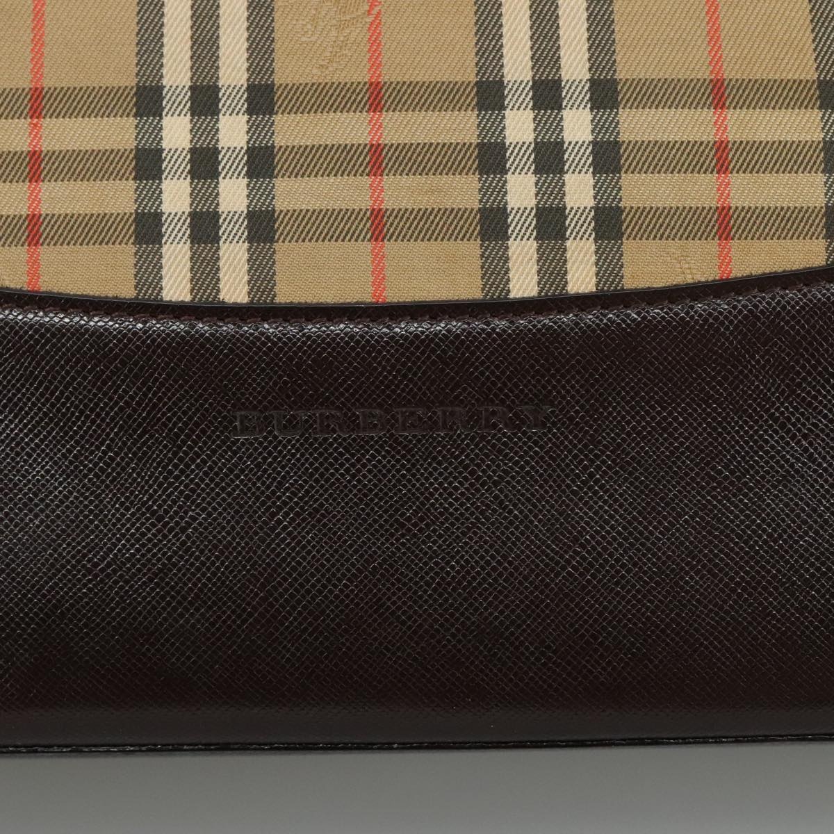 Burberry Nova Check Shoulder Bag Canvas Beige - 15