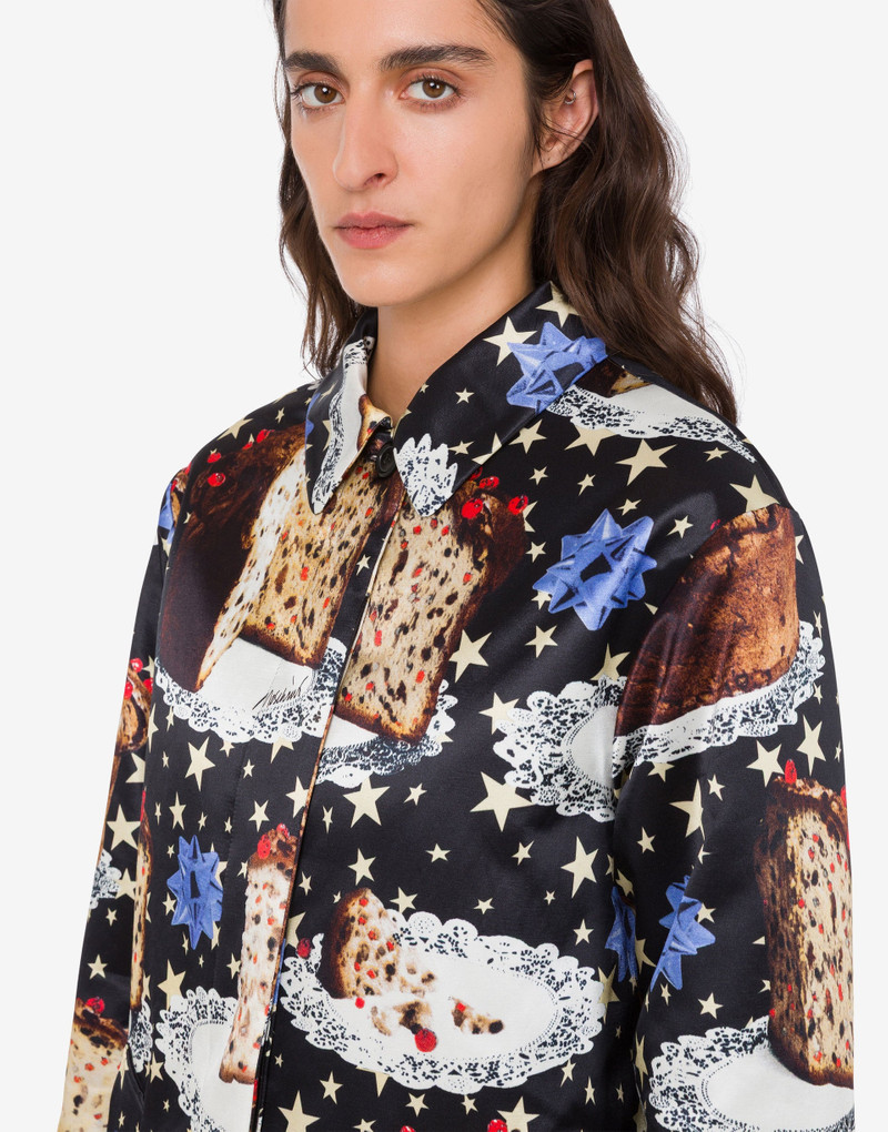 PRINTED COTTON BLEND COAT 3