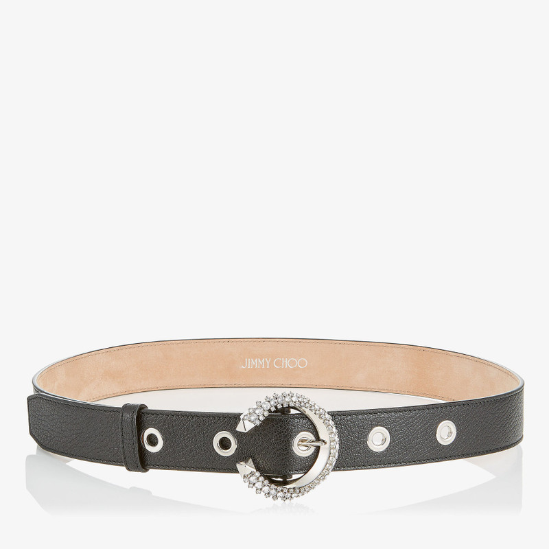 Madeline Belt
Black Calf Leather Belt with Crystal Buckle 1