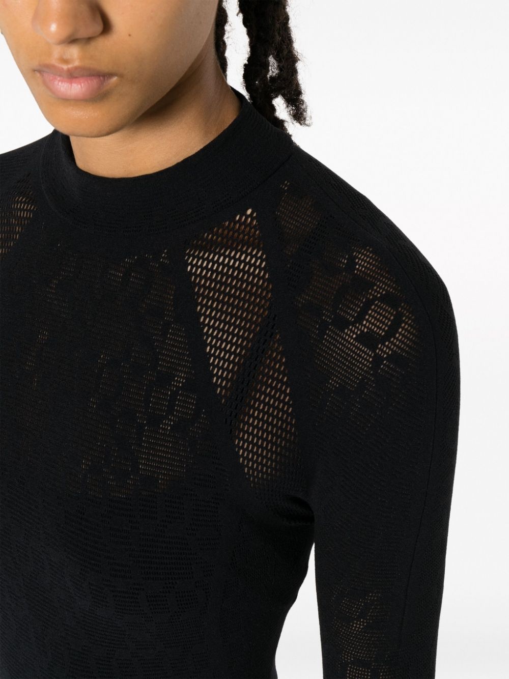 x  Simkhai intricate-sheer dress - 5