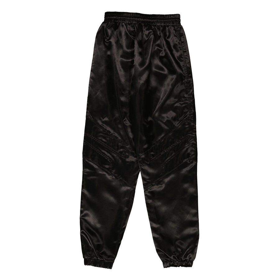Etudes Black Tour Satin-Finish Trousers - 5