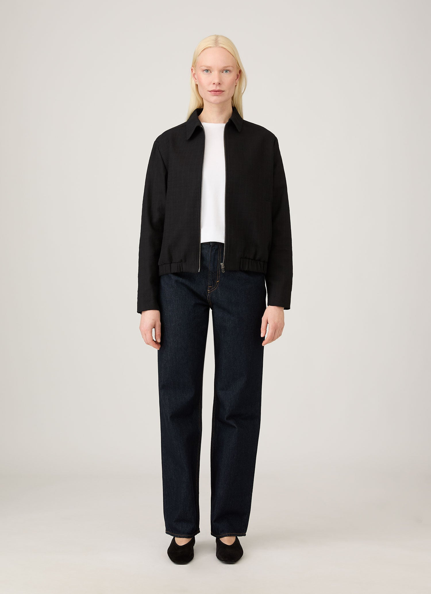 Cotton Raffia Bomber Jacket - 2