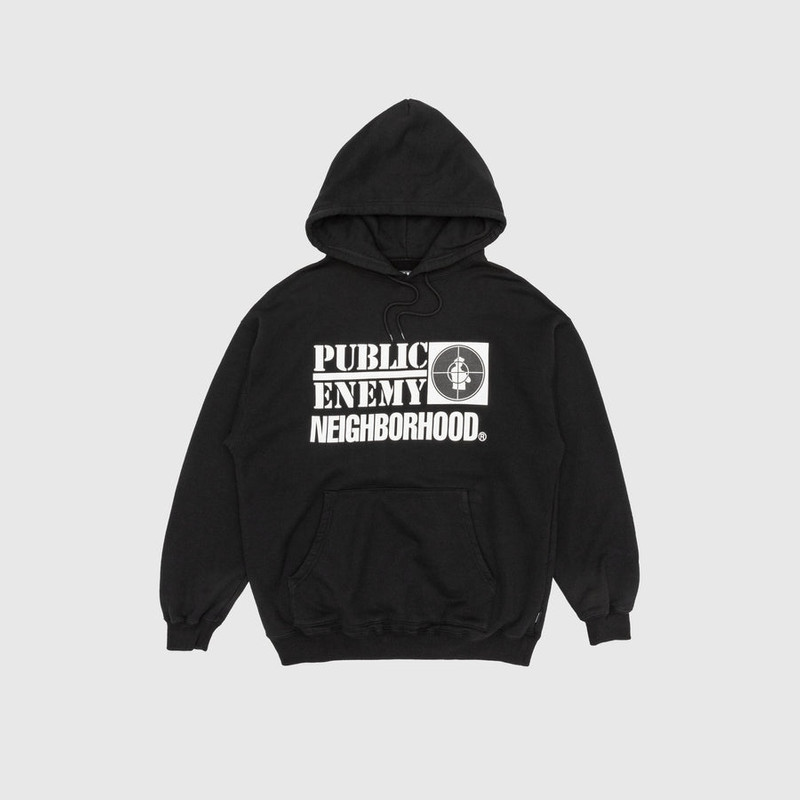 NEIGHBORHOOD NH X PUBLIC ENEMY LS SWEATPARKA - 232UWNH-CSM01-BLK 