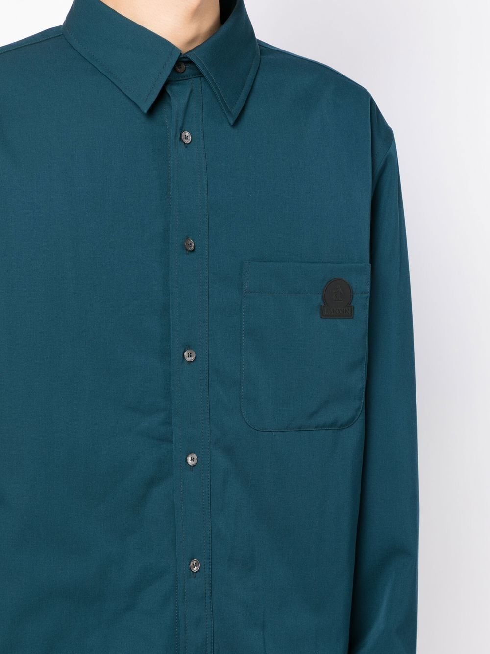 BOX-PLEAT LONG-SLEEVED SHIRT - 3