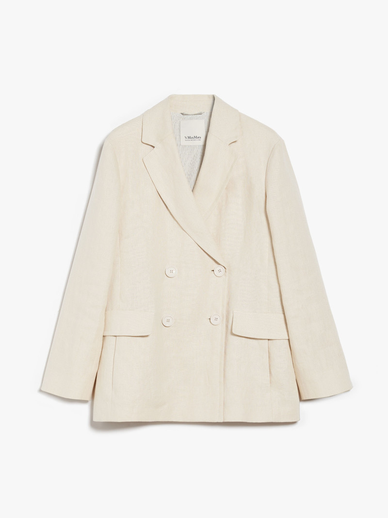 LAURA Double-breasted linen blazer 1