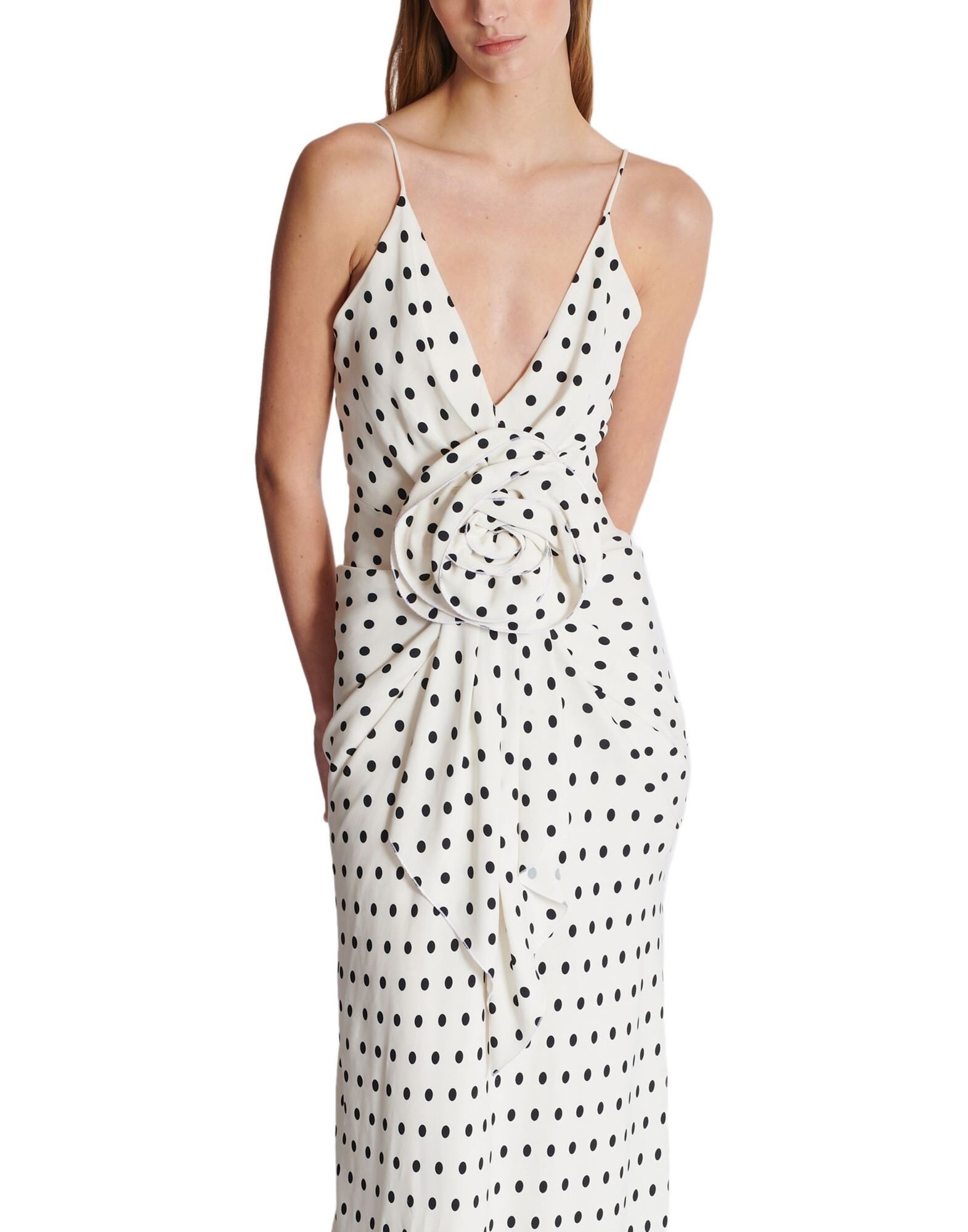 Balmain White Women's Long Dress | yoox | REVERSIBLE