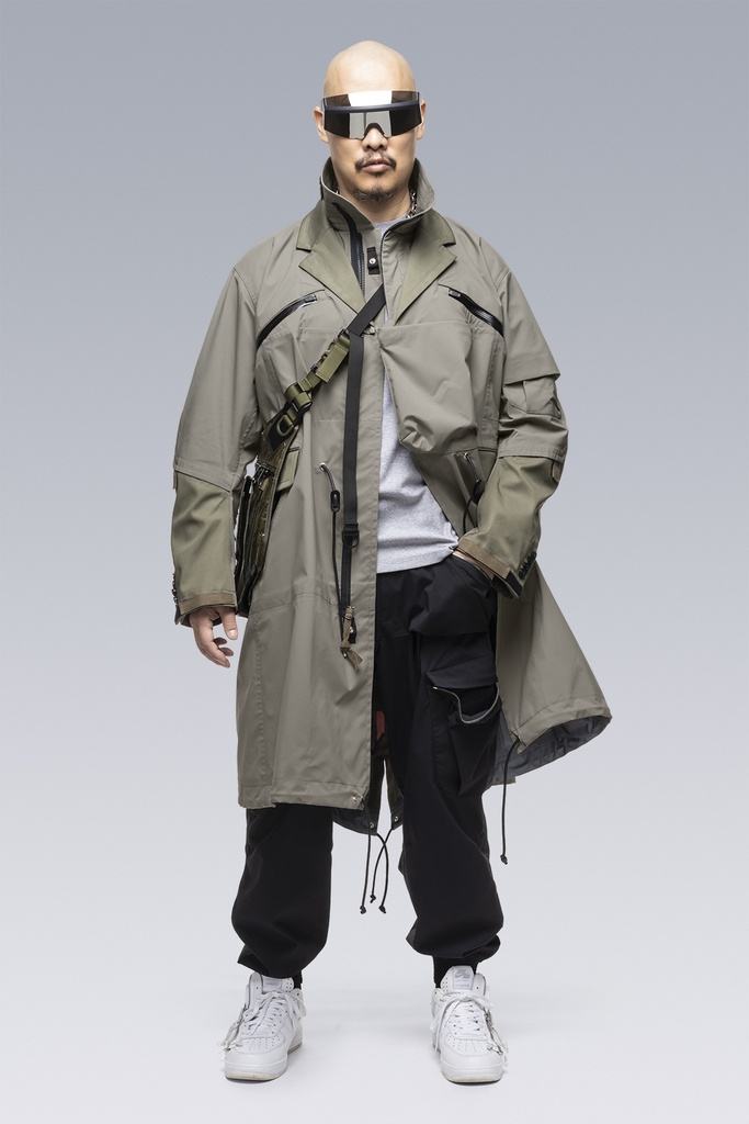 SAC-J2760 sacai / ACRONYM Trench Coat Alpha Green