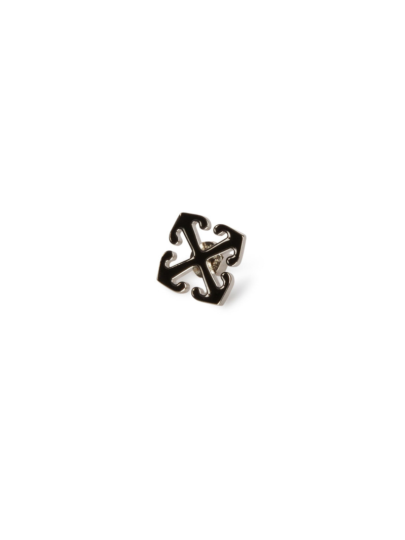 Off-White Black Enamel Arrow Mono Earring outlook