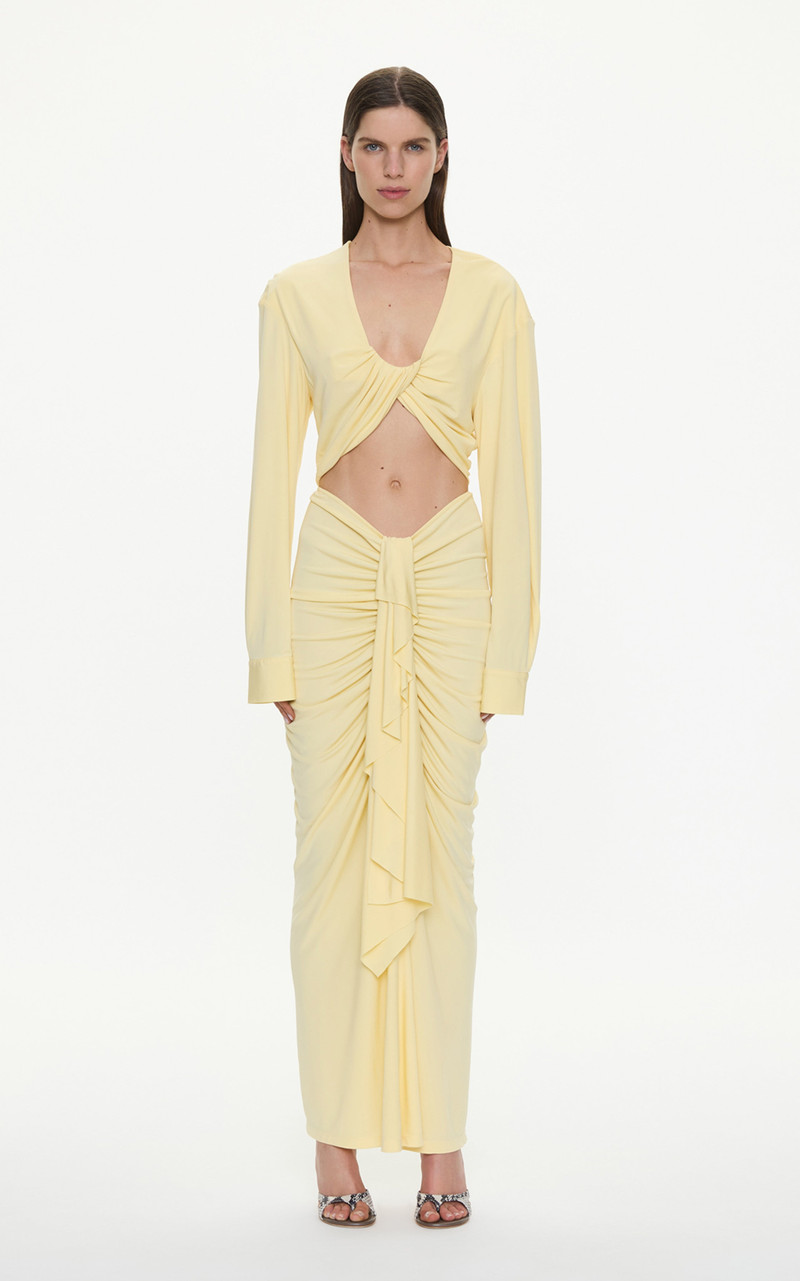 Vivenda Drape Long Sleeve Top 1