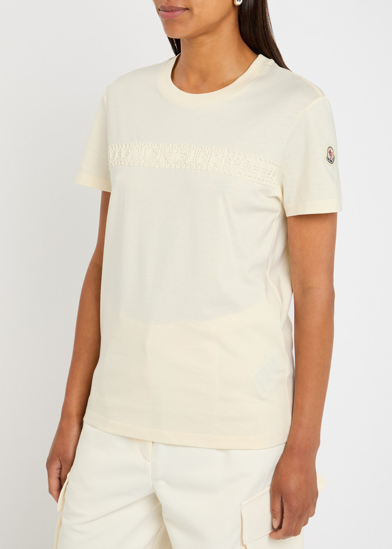 Moncler Moncler Logo-appliquéd Cotton T-shirt outlook
