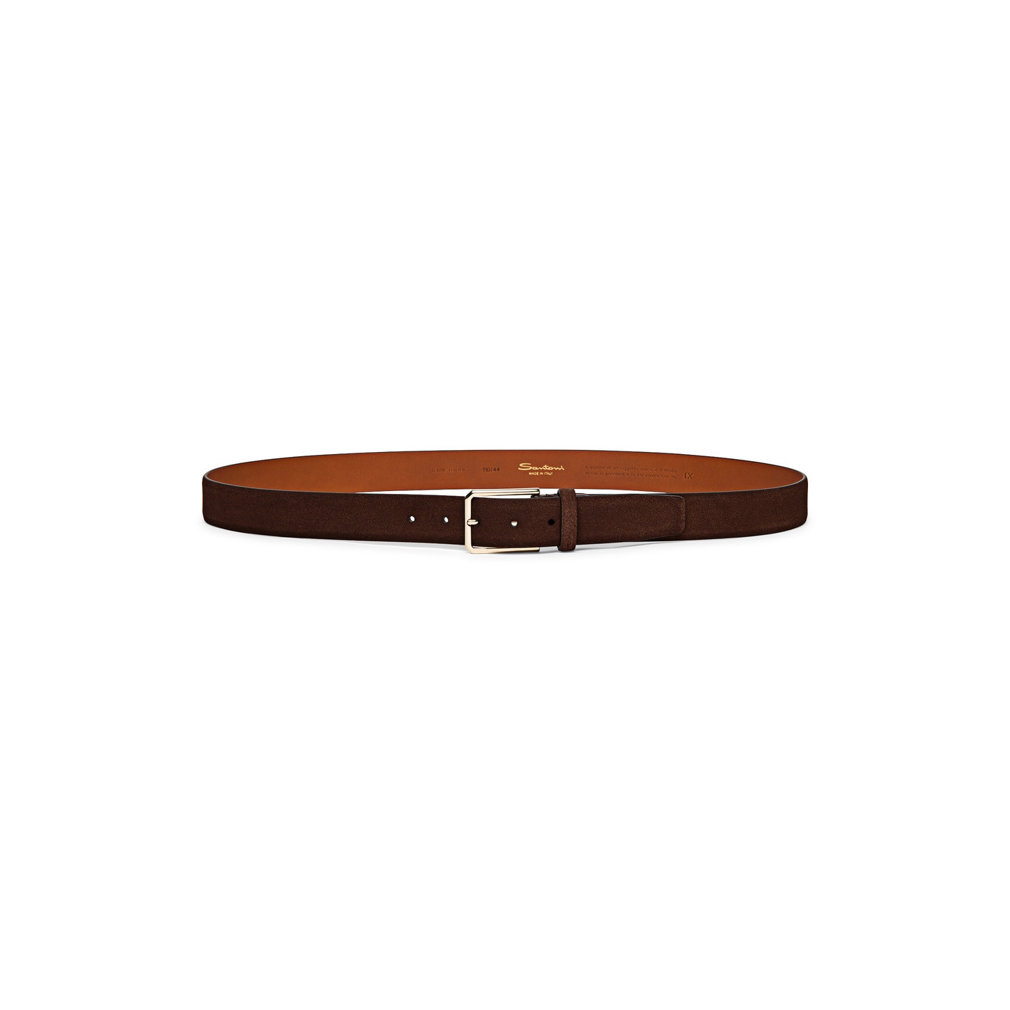 Brown suede adjustable belt - 2