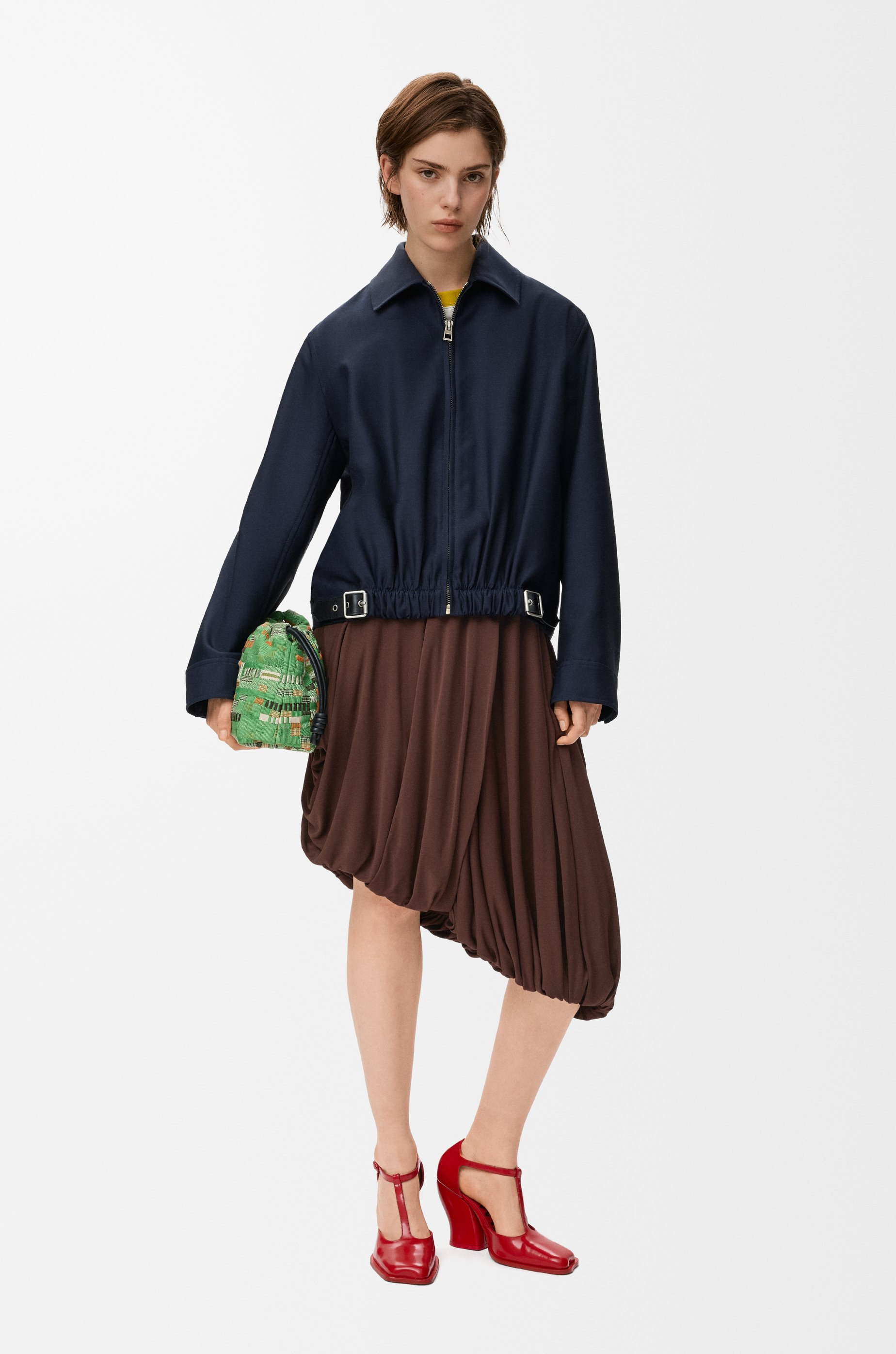 Draped skirt in viscose - 2