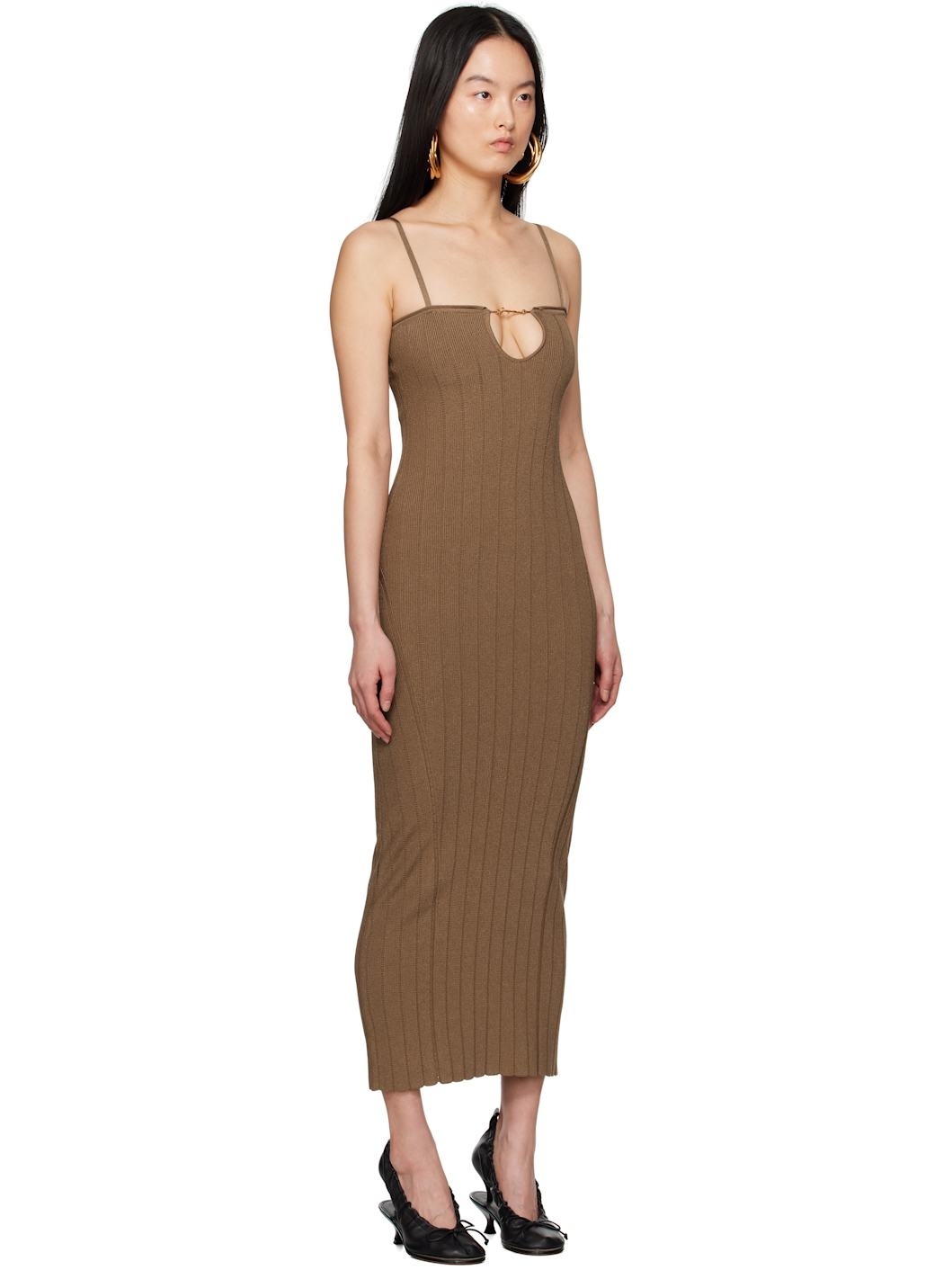 Brown 'The Sierra with straps' Midi Dress - 2