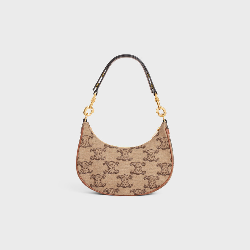 Medium Ava Strap Bag in textile with triomphe 3