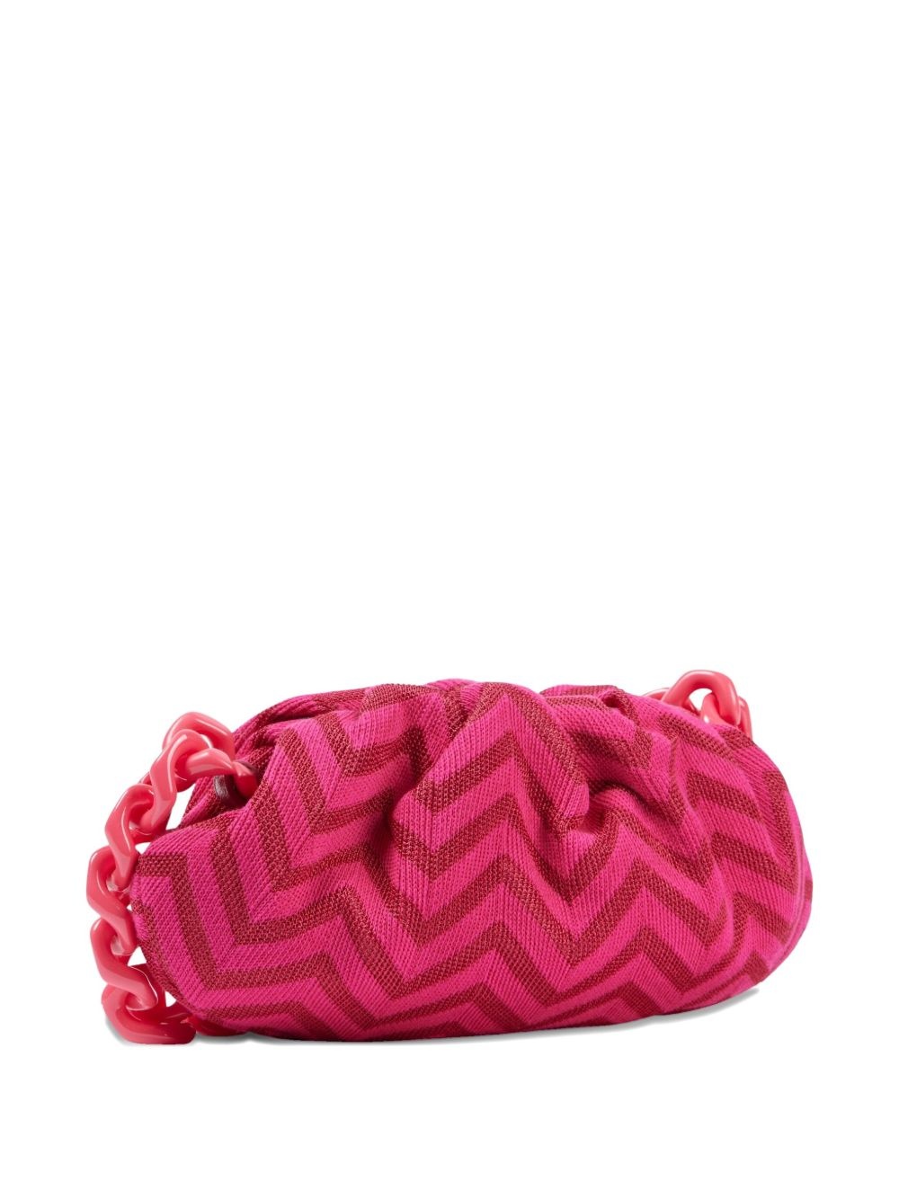 large Zigzag-pattern clutch bag - 4