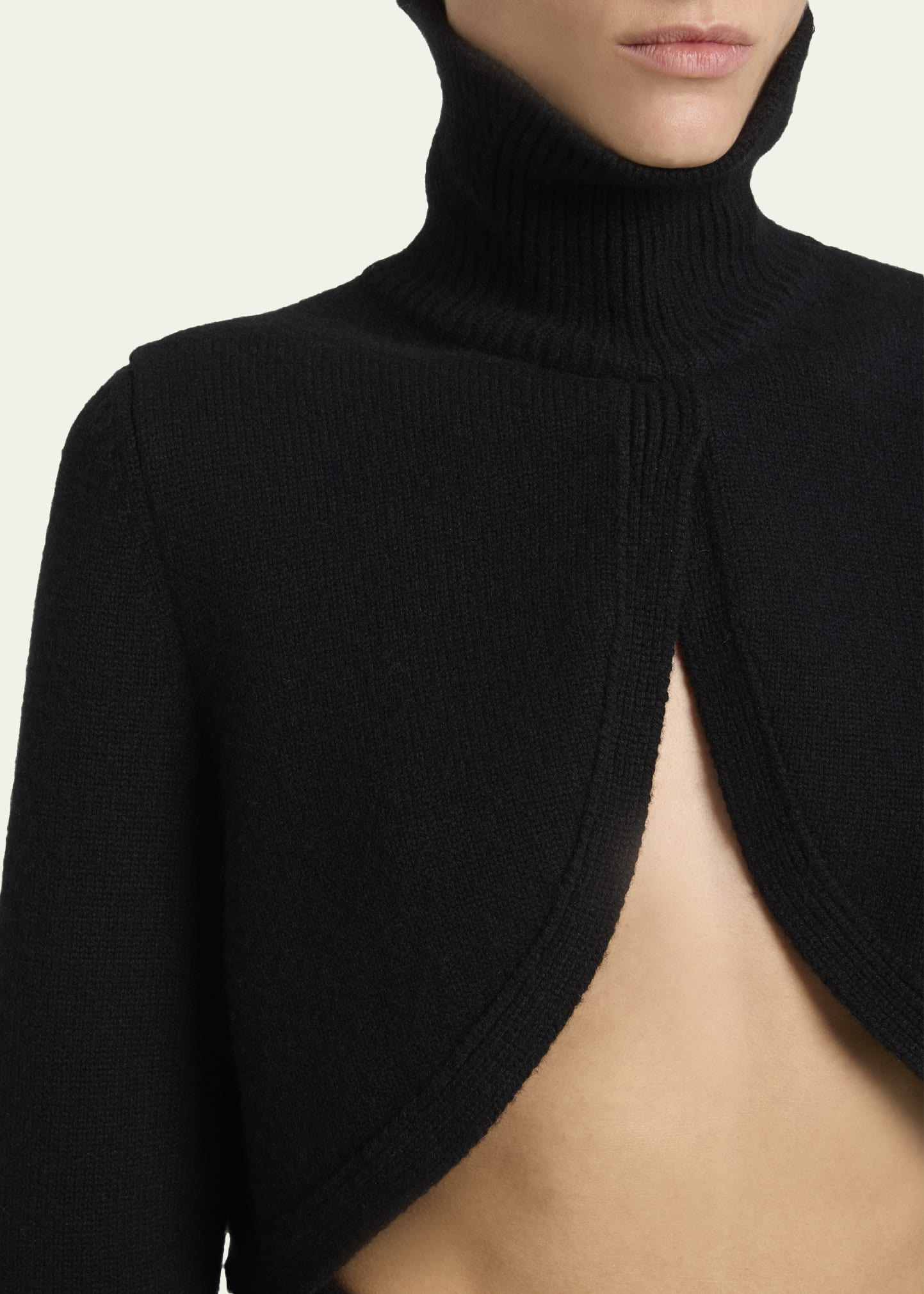 Cashmere-Blend Knit Cutout Sweater - 5