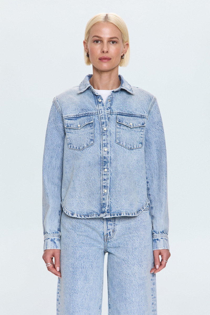 THEA SHRUNKEN DENIM SHACKET - MODENA VINTAGE 1