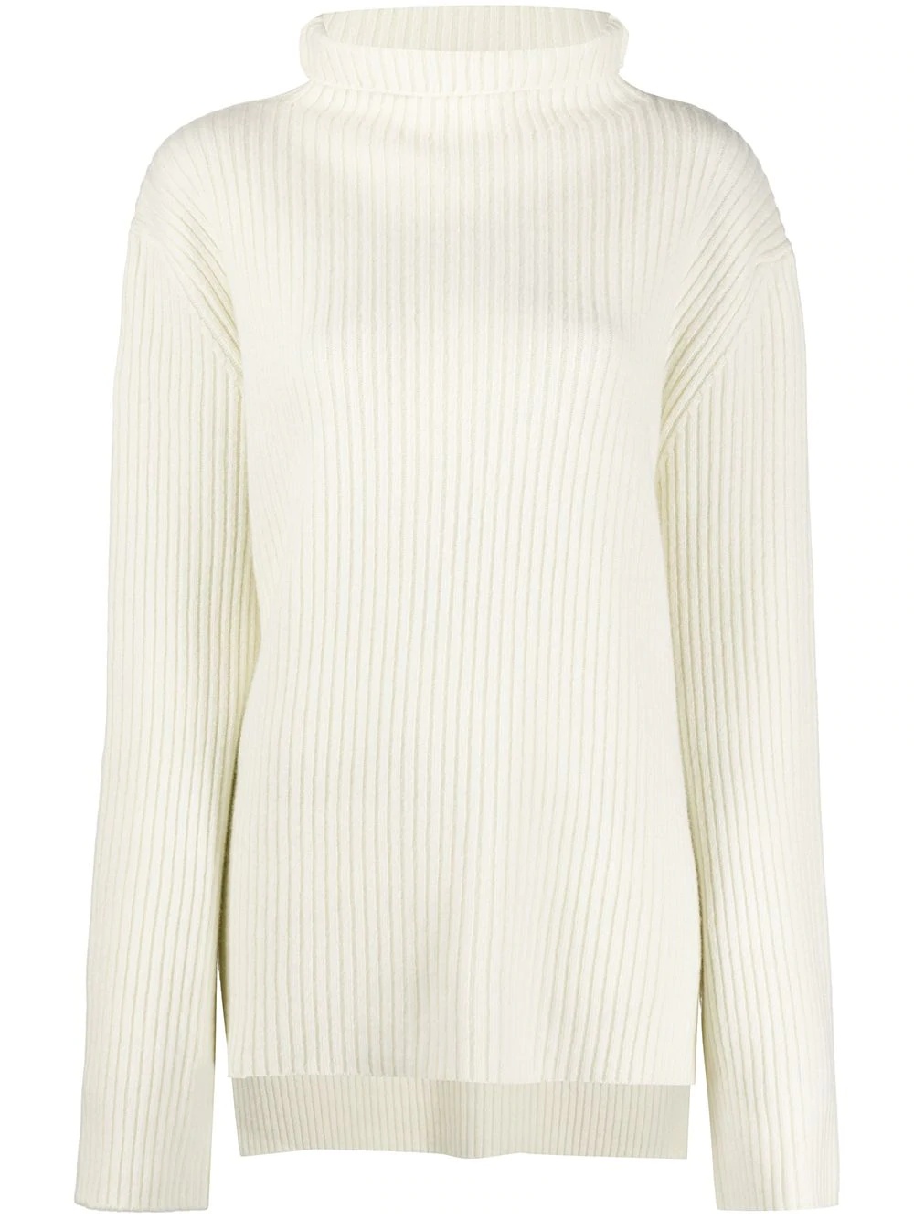 ribbed-knit virgin wool jumper - 1