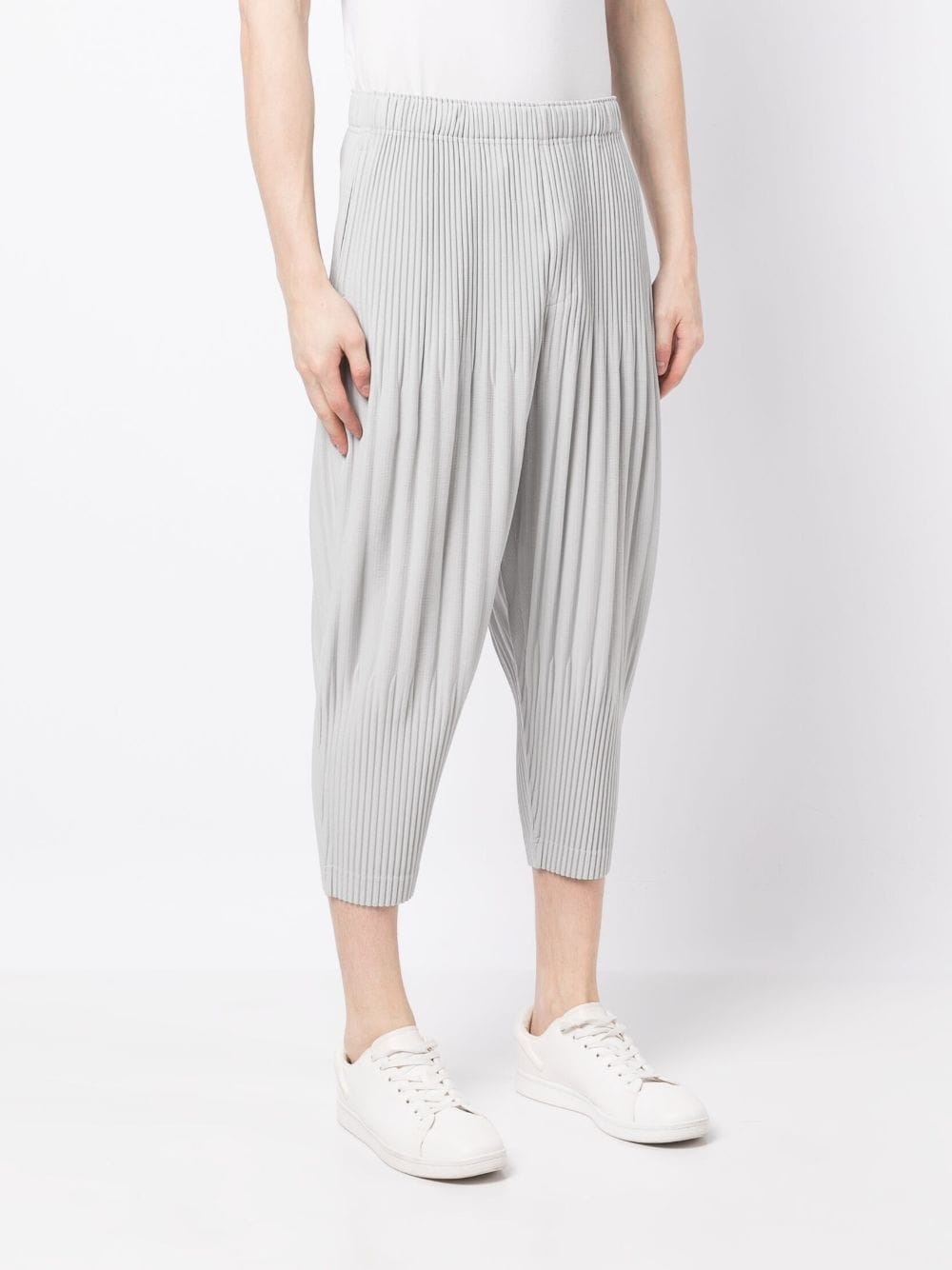 fully-pleated drop-crotch trousers - 5