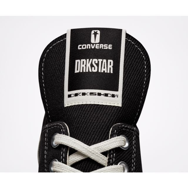 DRKSHDW x Converse black DRKSTAR sneakers - 6