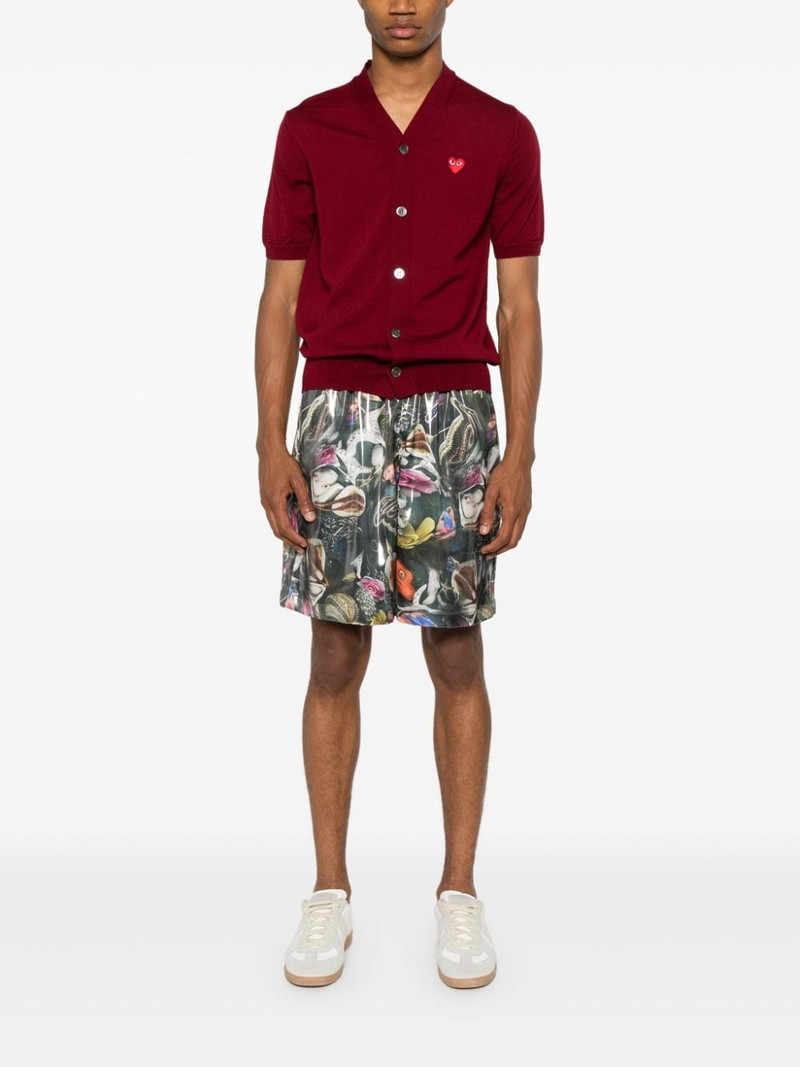 Comme des Garçons PLAY V-neck wool cardigan outlook