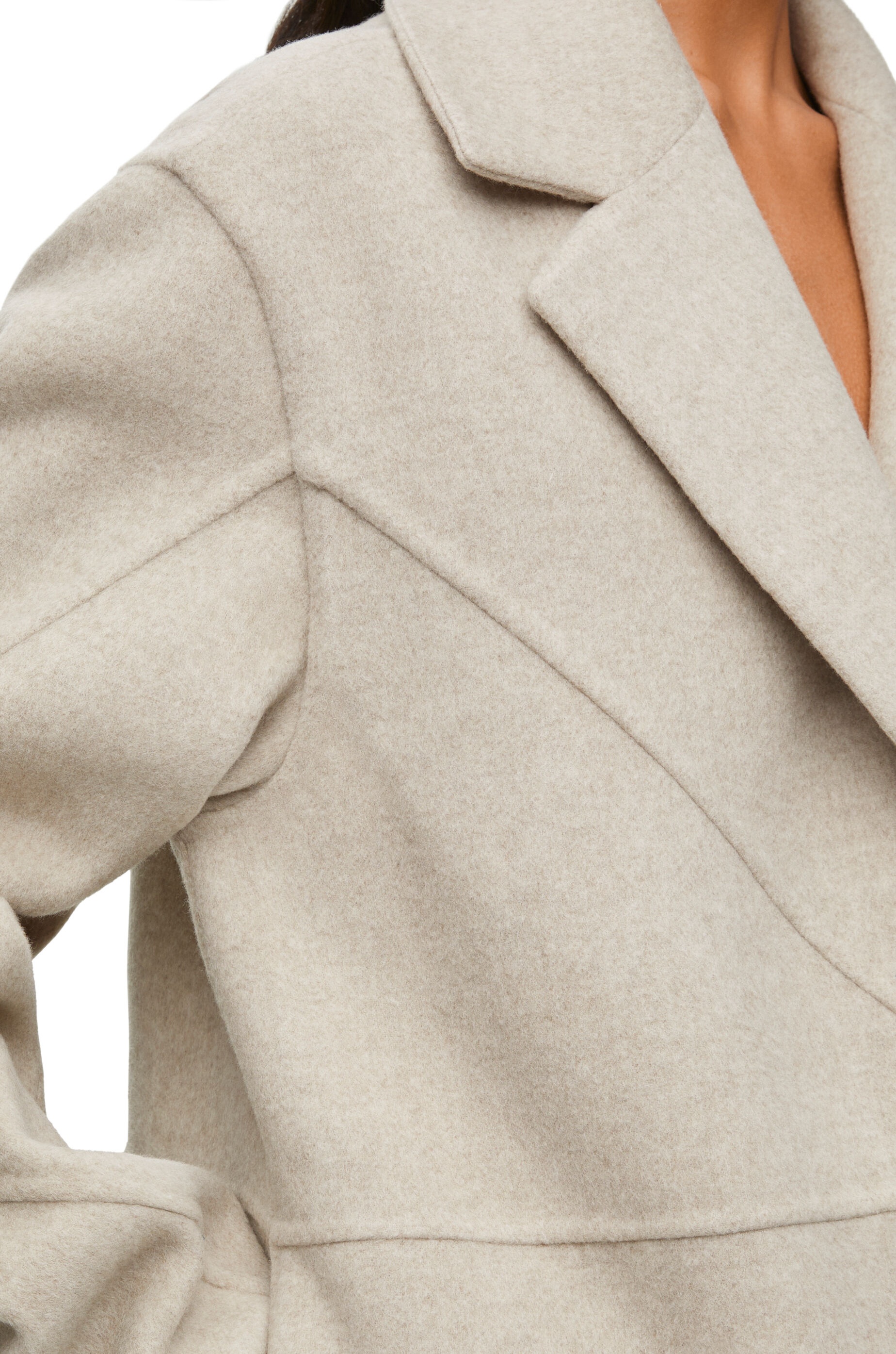 Puzzle Fold jacket in wool and cashmere - 5